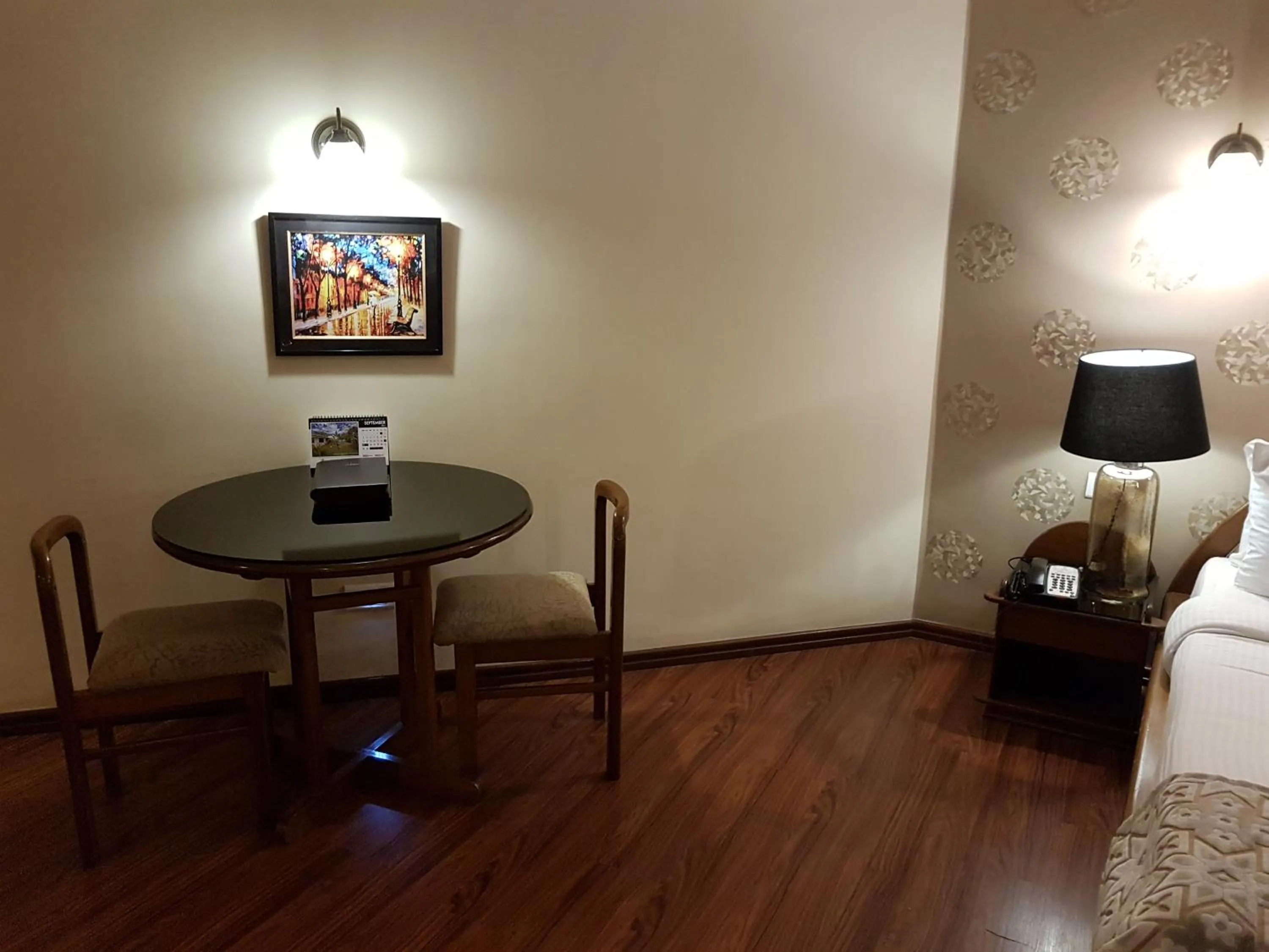 Seating area in Hotel Polo Towers Shillong