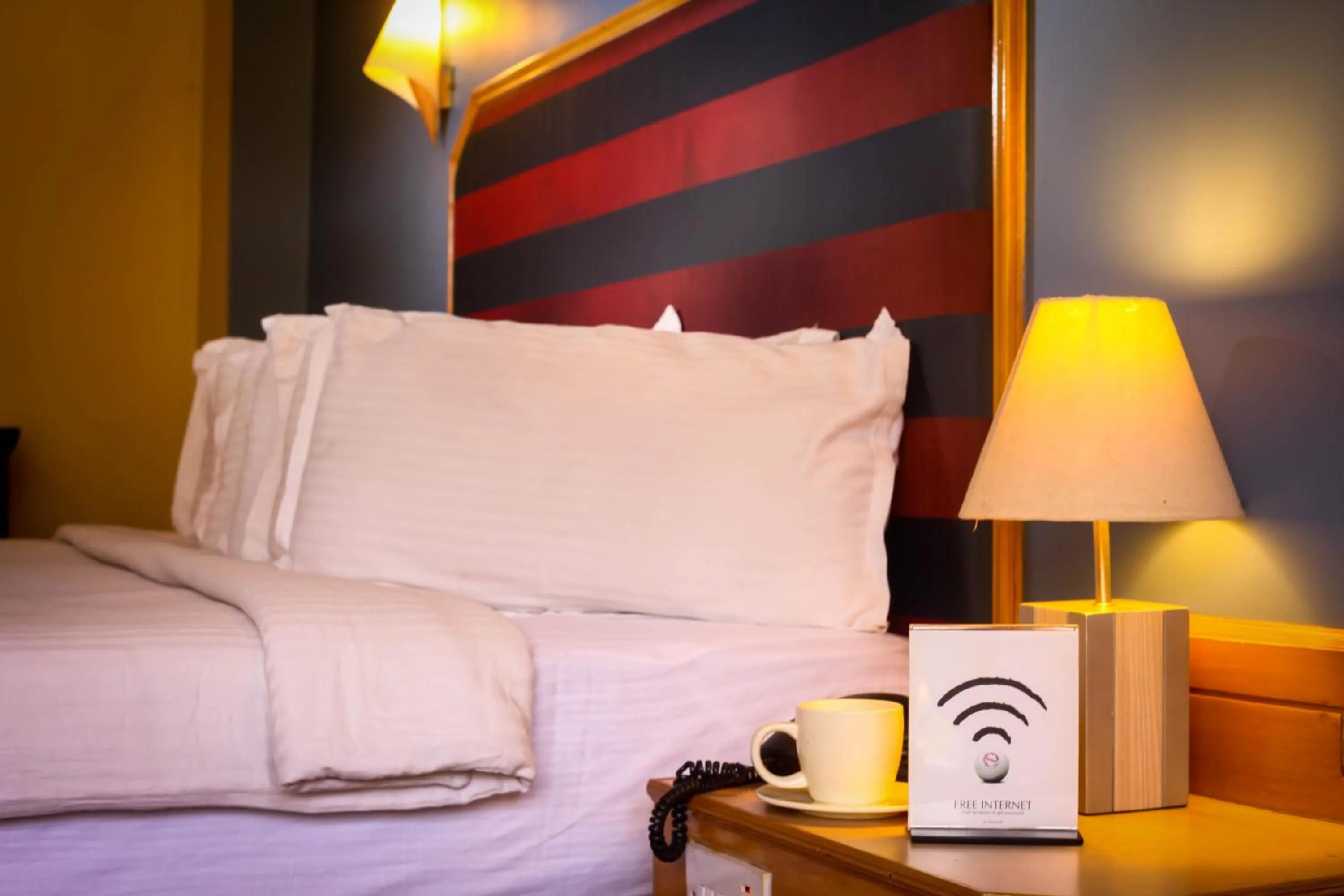 Decorative detail, Bed in Hotel Polo Towers Shillong