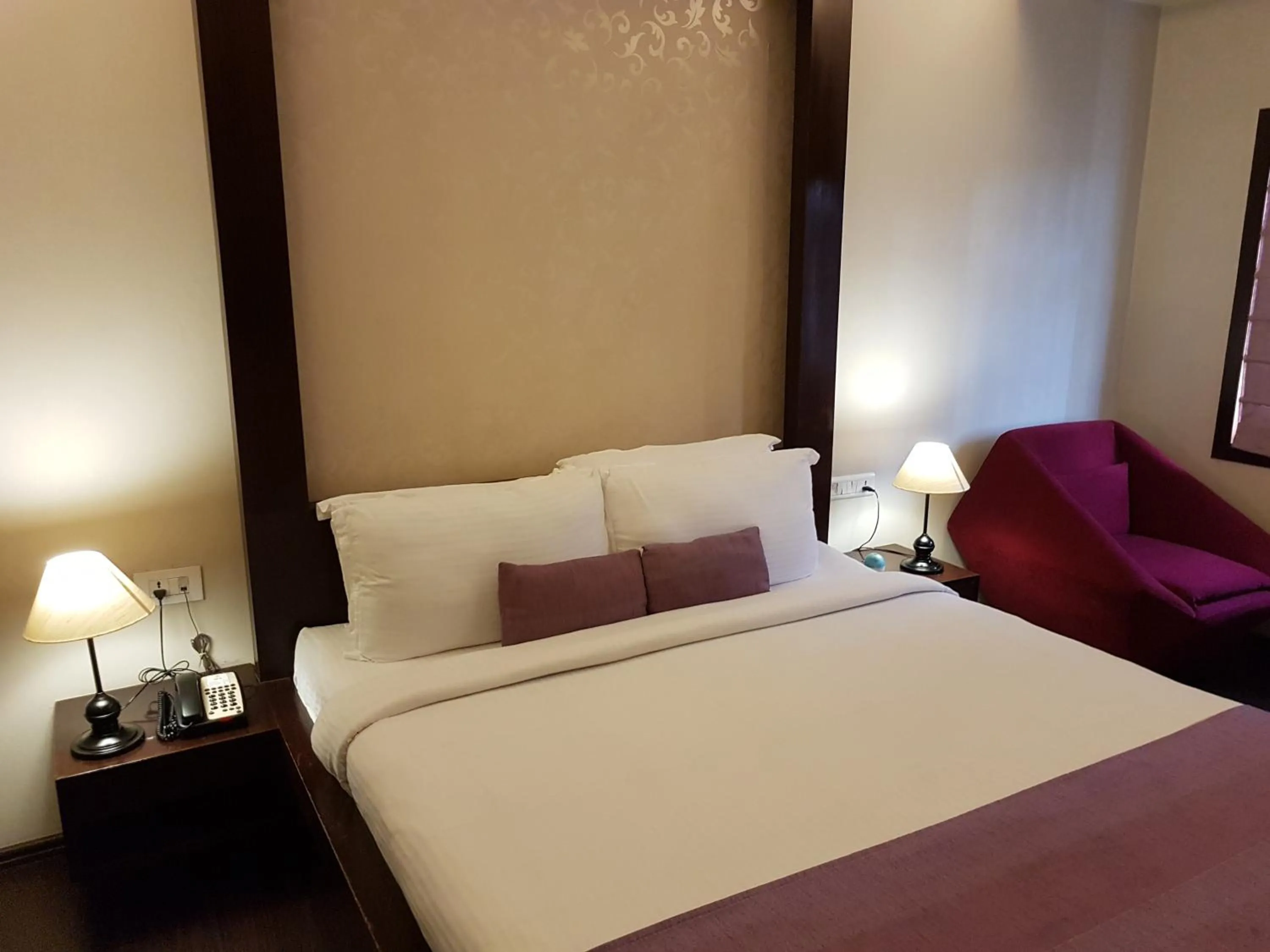 Bed in Hotel Polo Towers Shillong