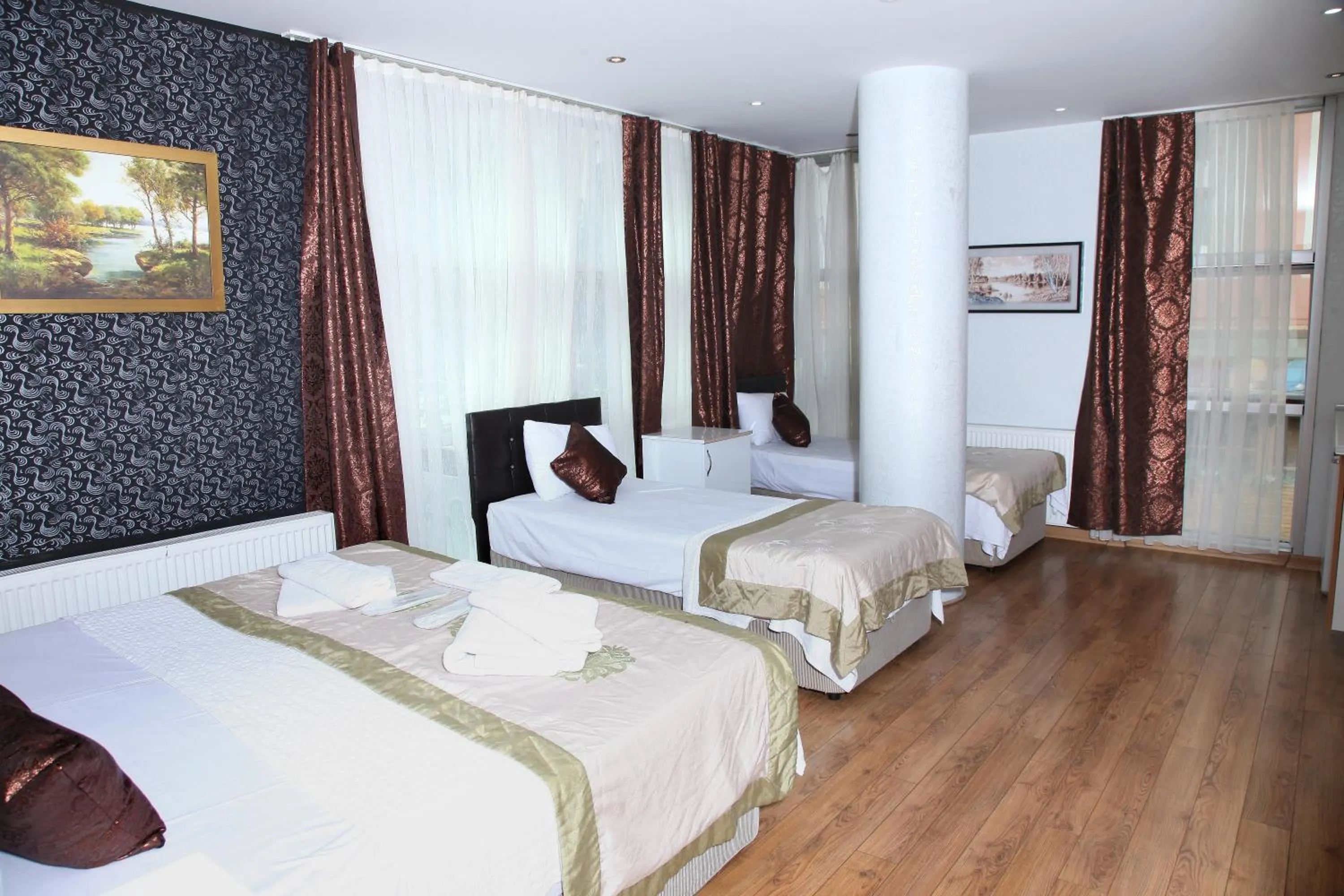 Bed in garden hill hotel