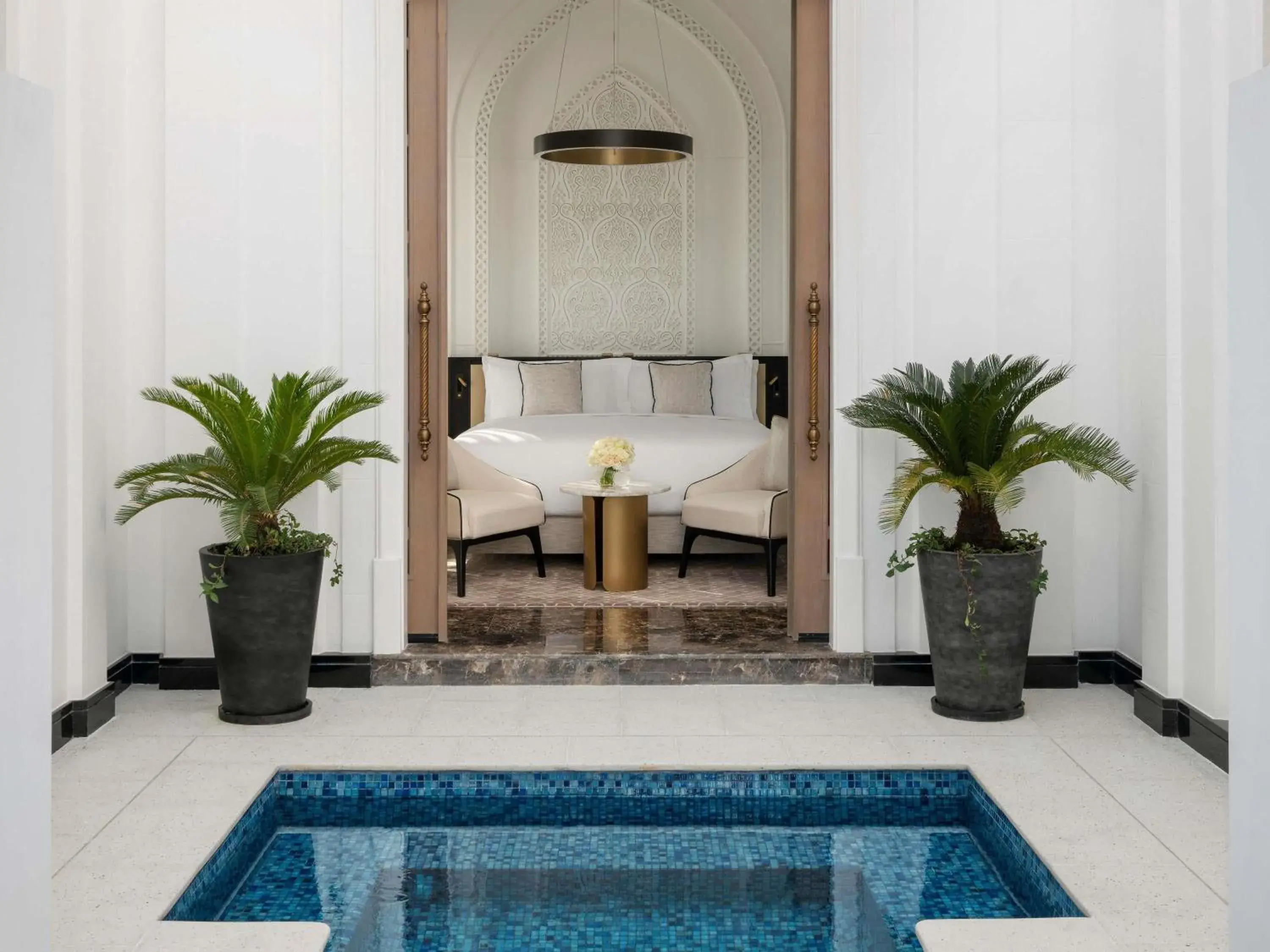 Bedroom in Raffles Al Areen Palace Bahrain Bedroom in Raffles Al Areen Palace Bahrain