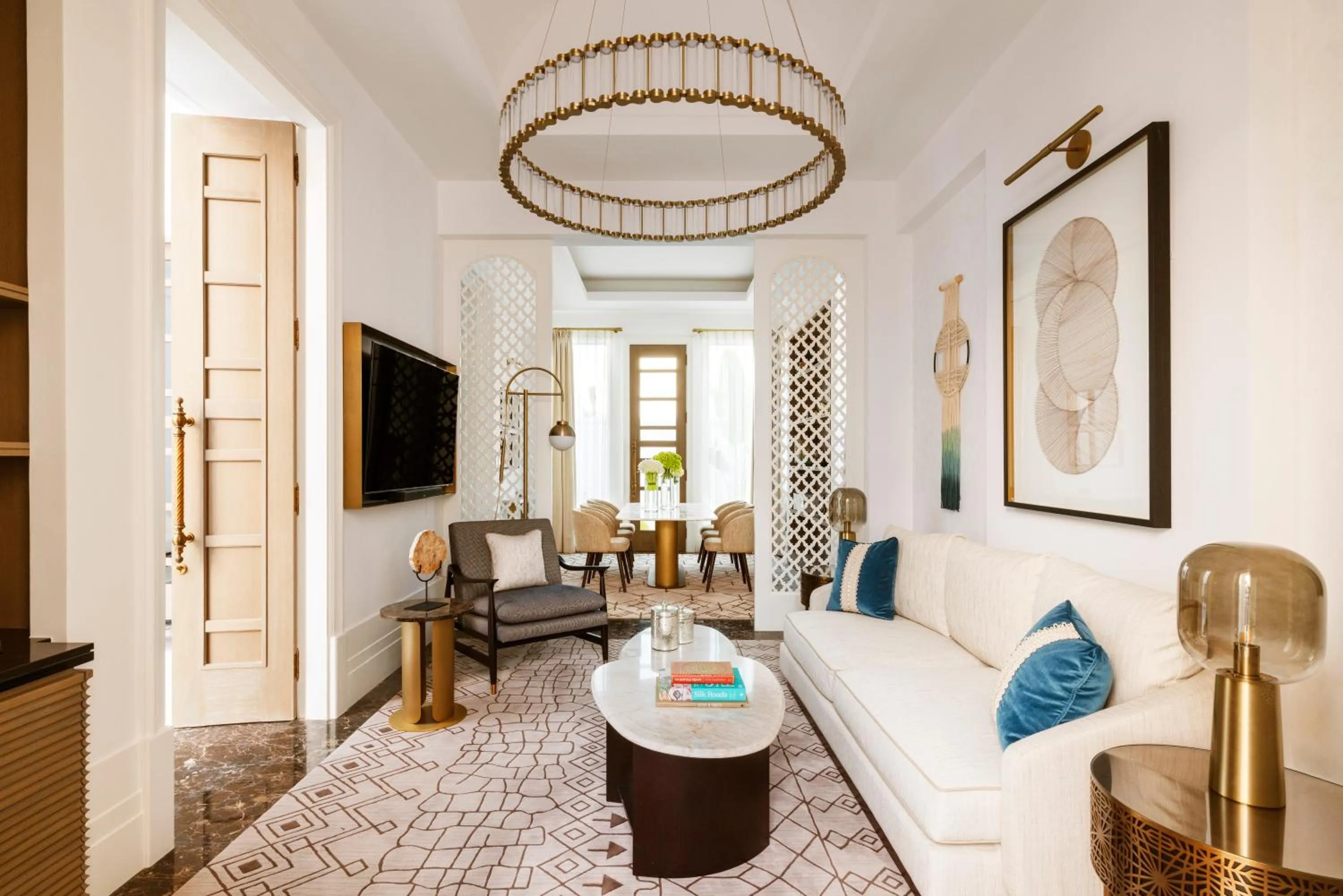 Living room in Raffles Al Areen Palace Bahrain