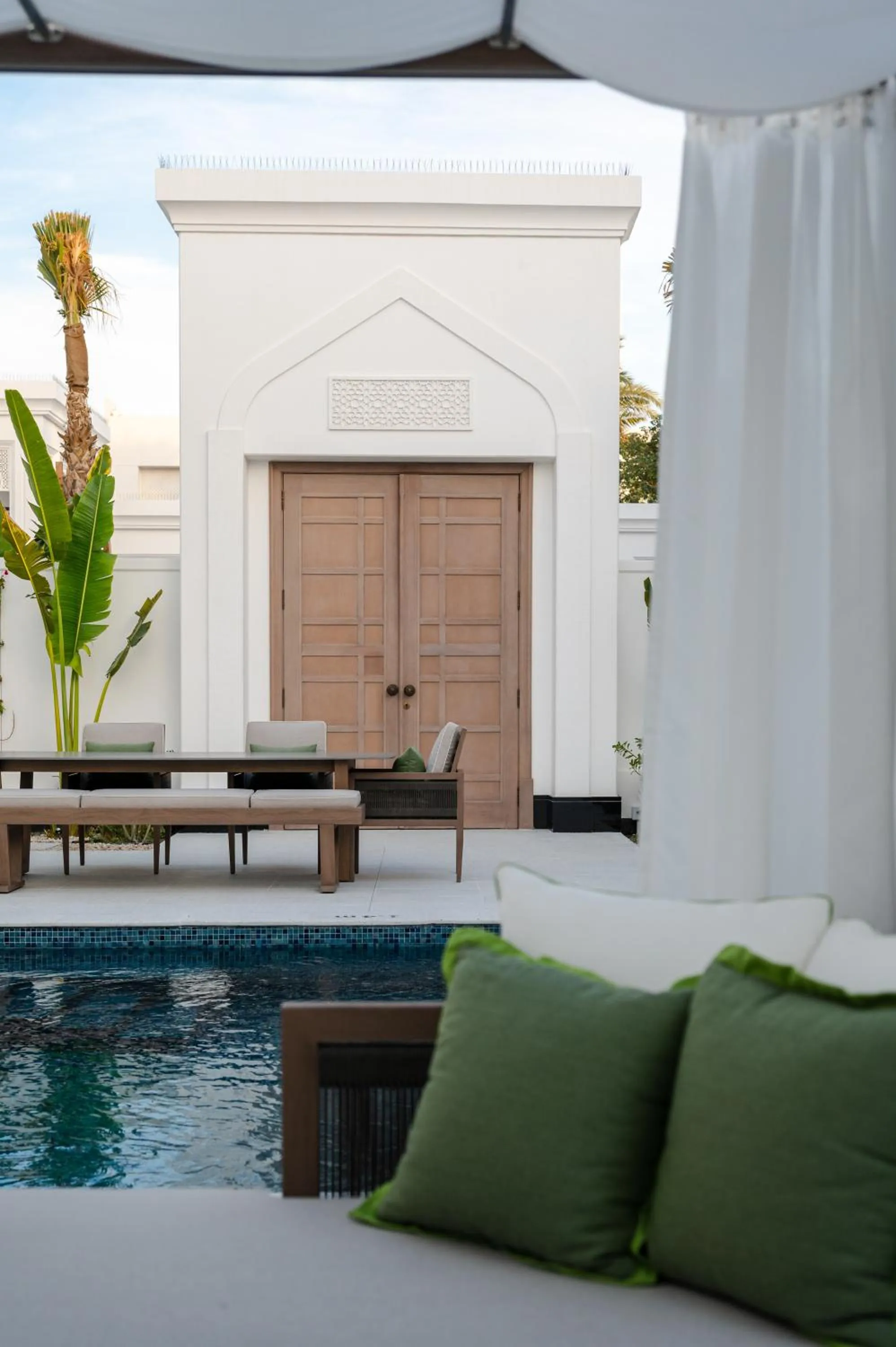 Patio in Raffles Al Areen Palace Bahrain