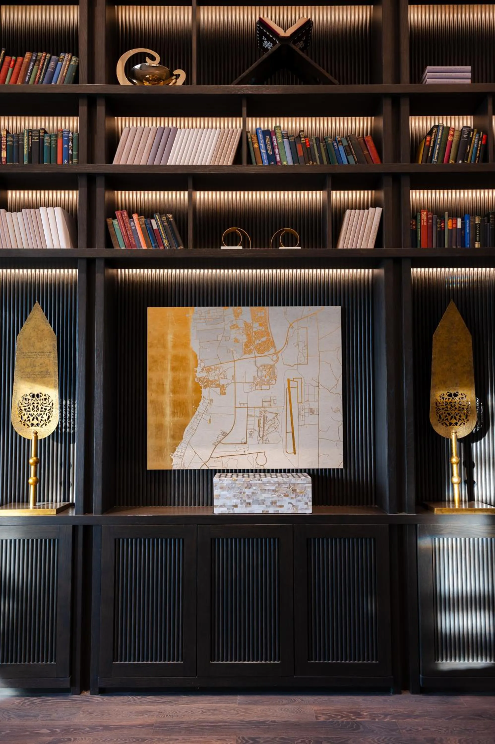 Library in Raffles Al Areen Palace Bahrain