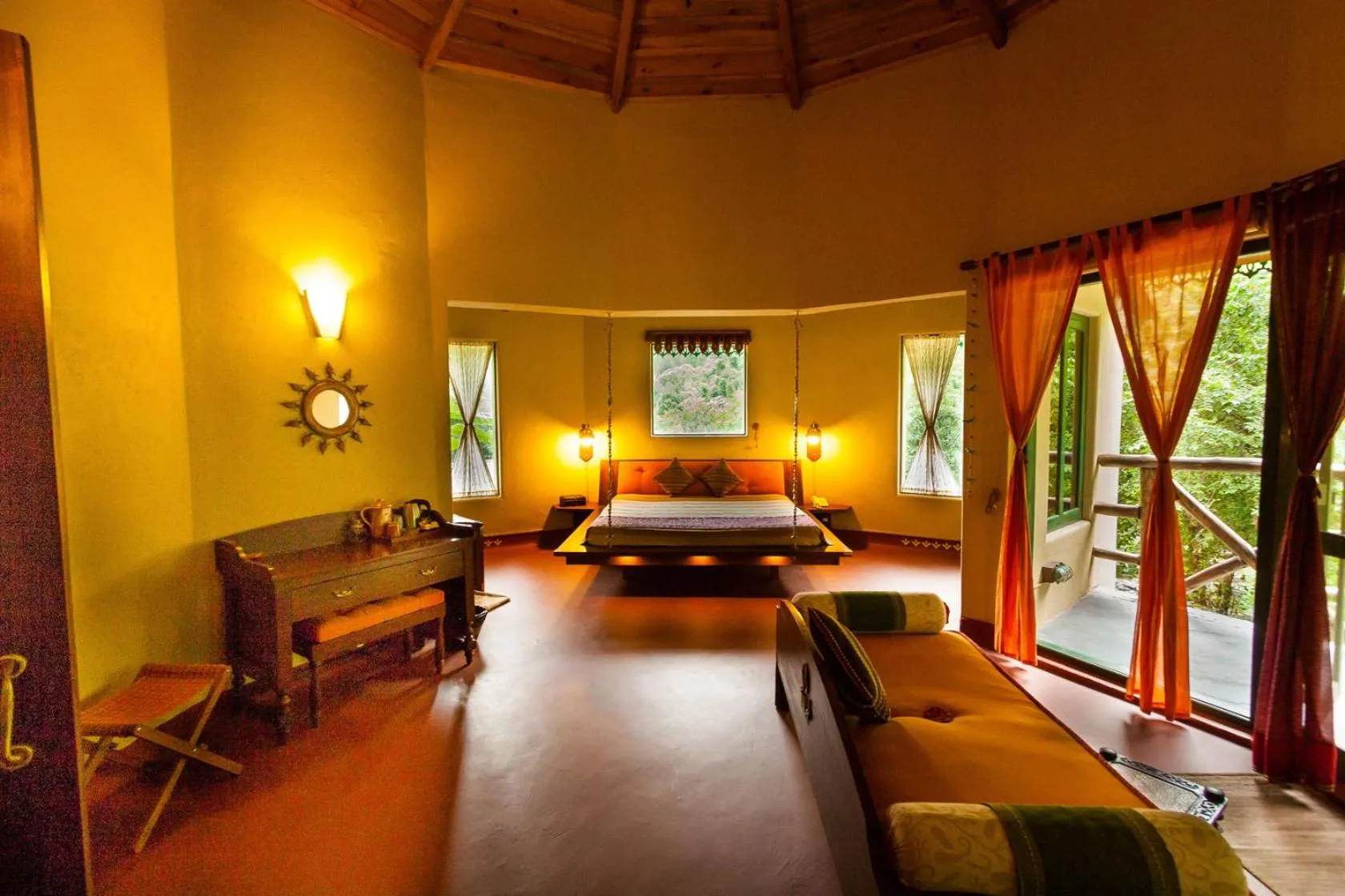 Photo of the whole room, Bed in Soulitude by the Riverside