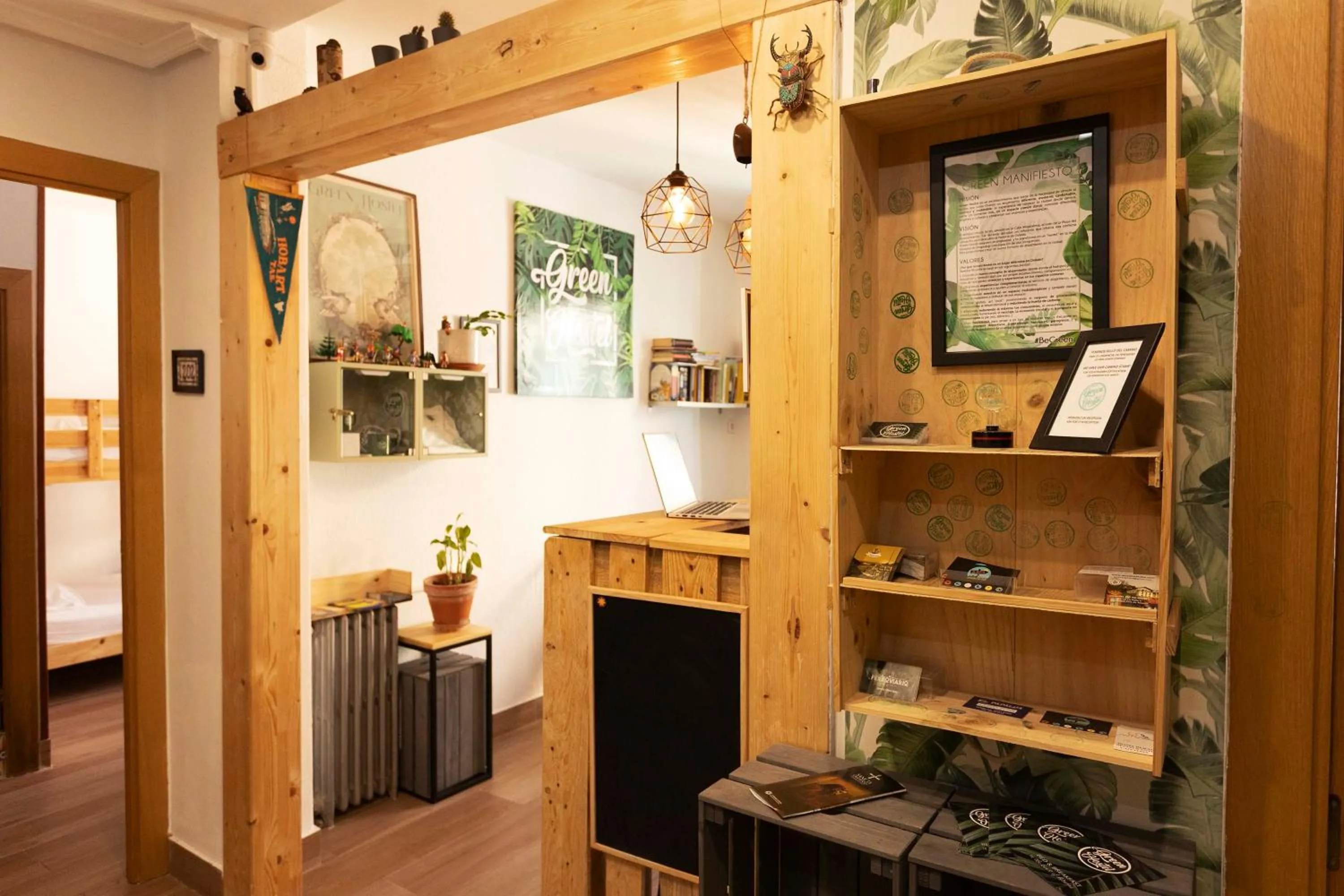 Lobby or reception in Green Hostel Oviedo