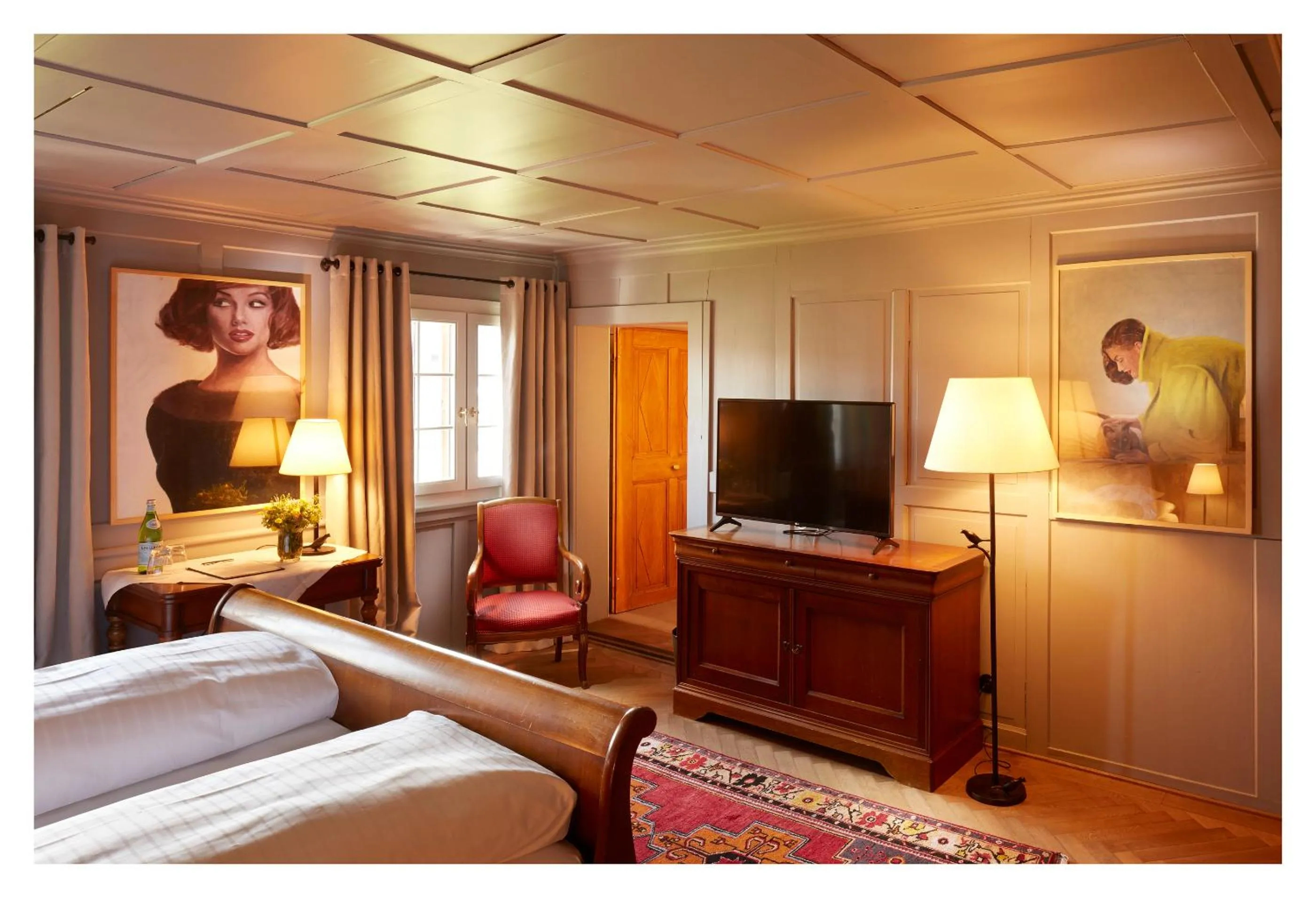 Bedroom, TV/Entertainment Center in Gasthof Hirschen Schwarzenberg