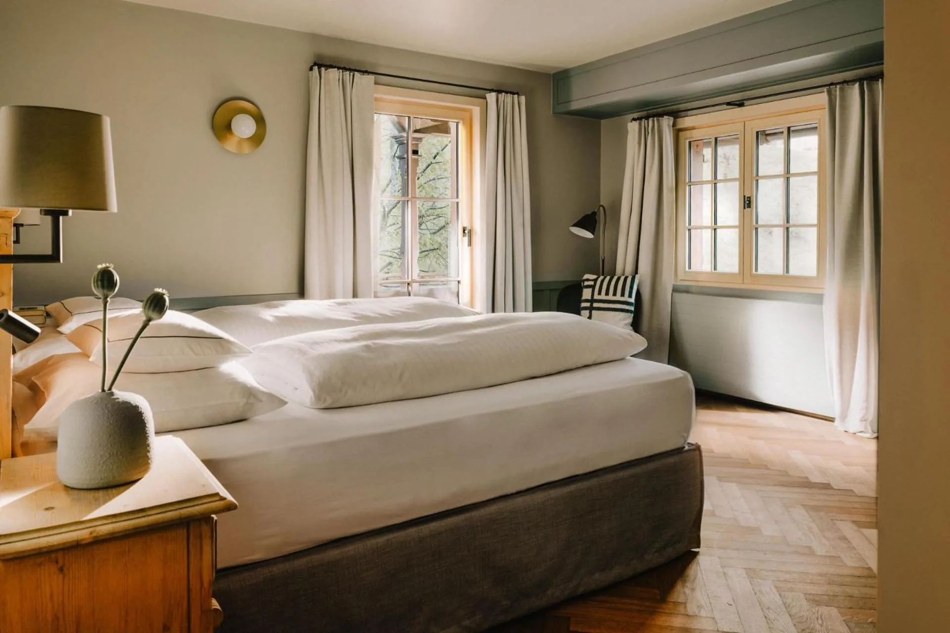 Photo of the whole room, Bed in Gasthof Hirschen Schwarzenberg