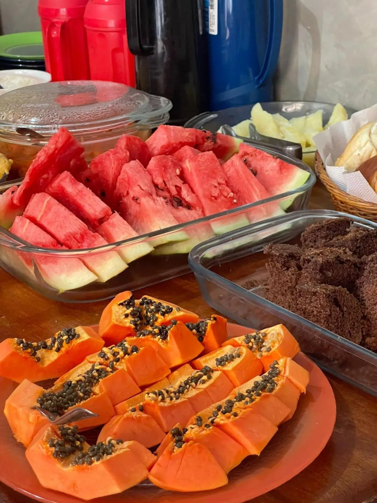 Breakfast in Pousada Ilha Bela