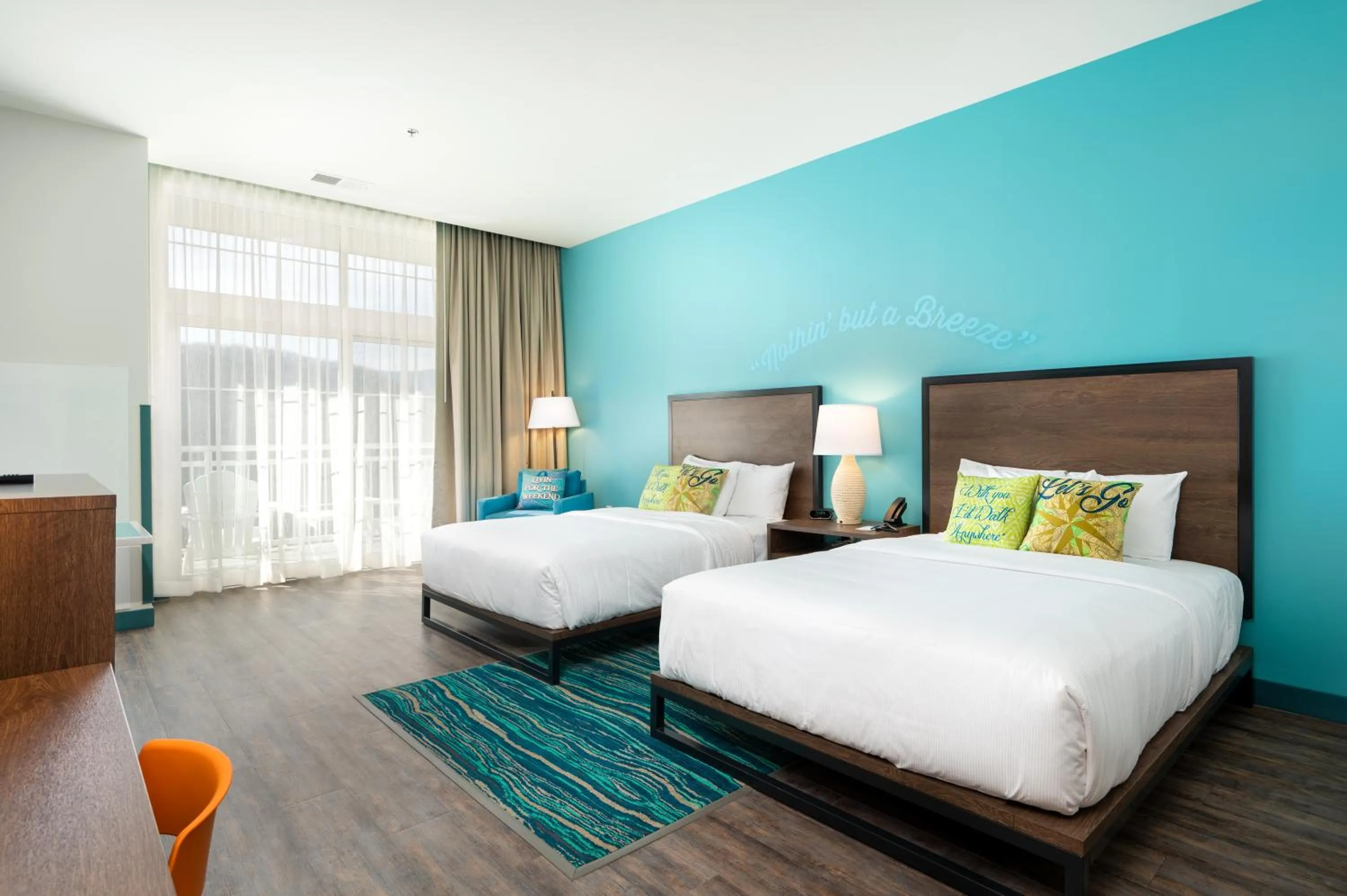 Photo of the whole room, Bed in The Lodge at Camp Margaritaville