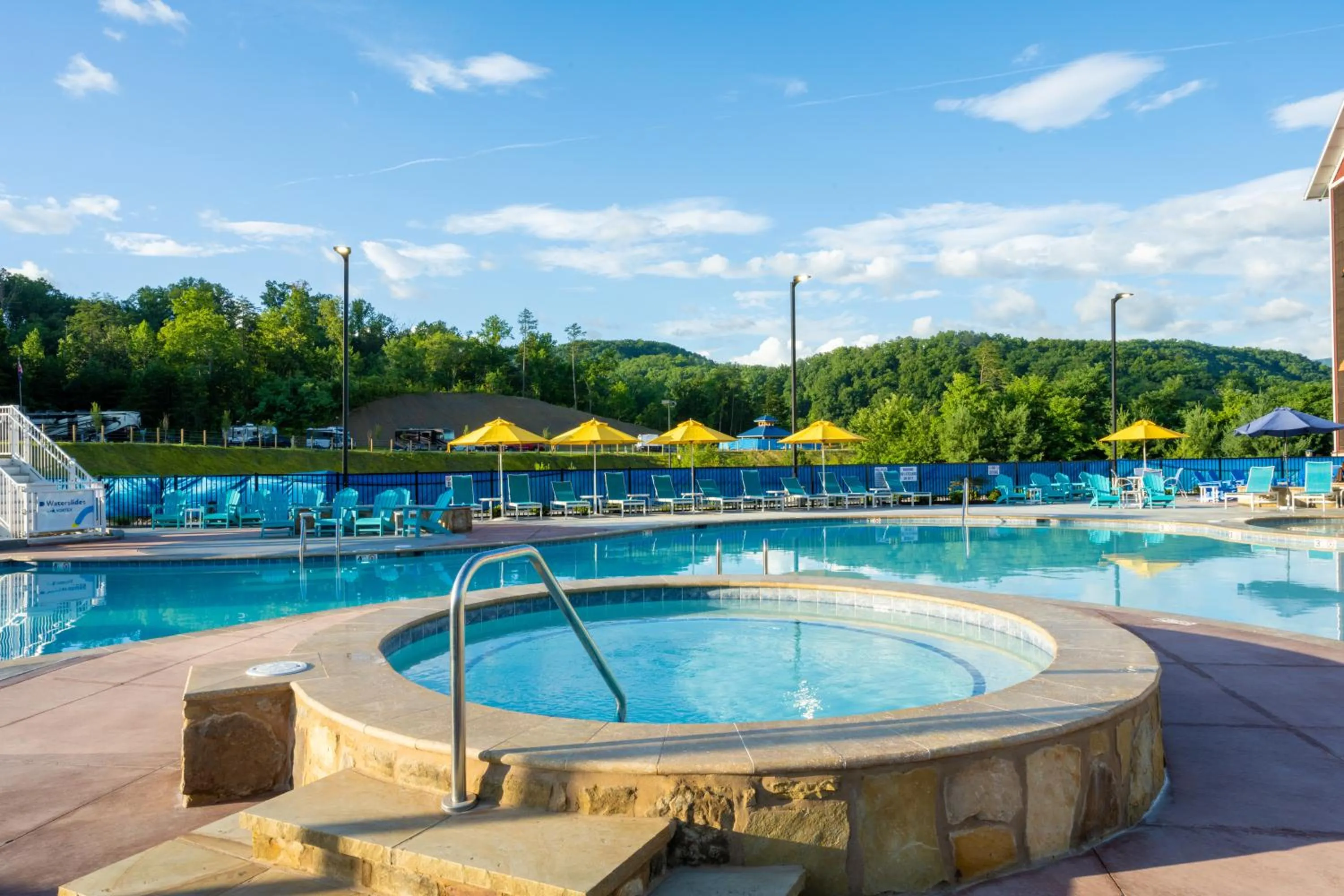 Swimming pool in The Lodge at Camp Margaritaville