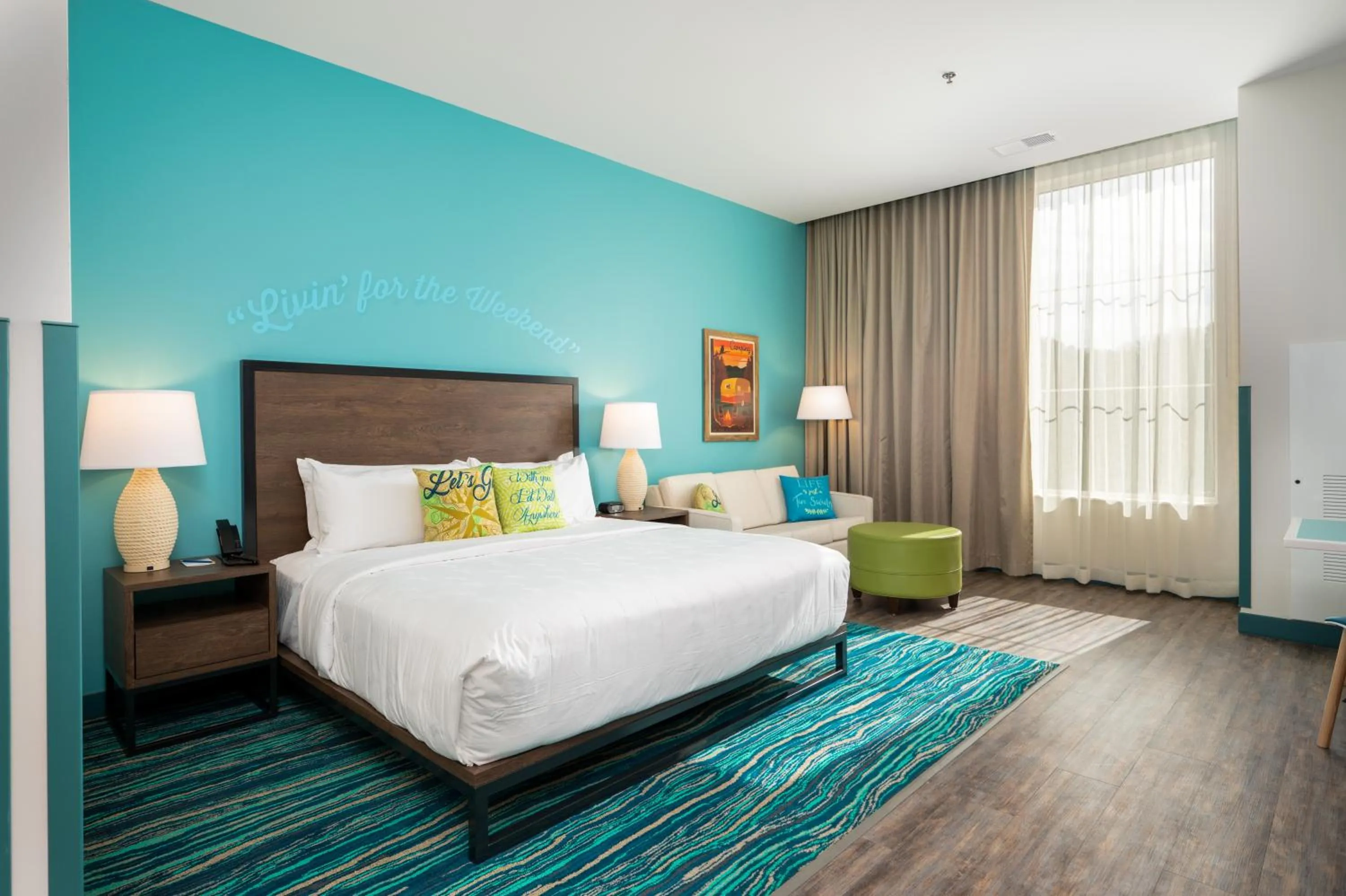 Photo of the whole room, Bed in The Lodge at Camp Margaritaville