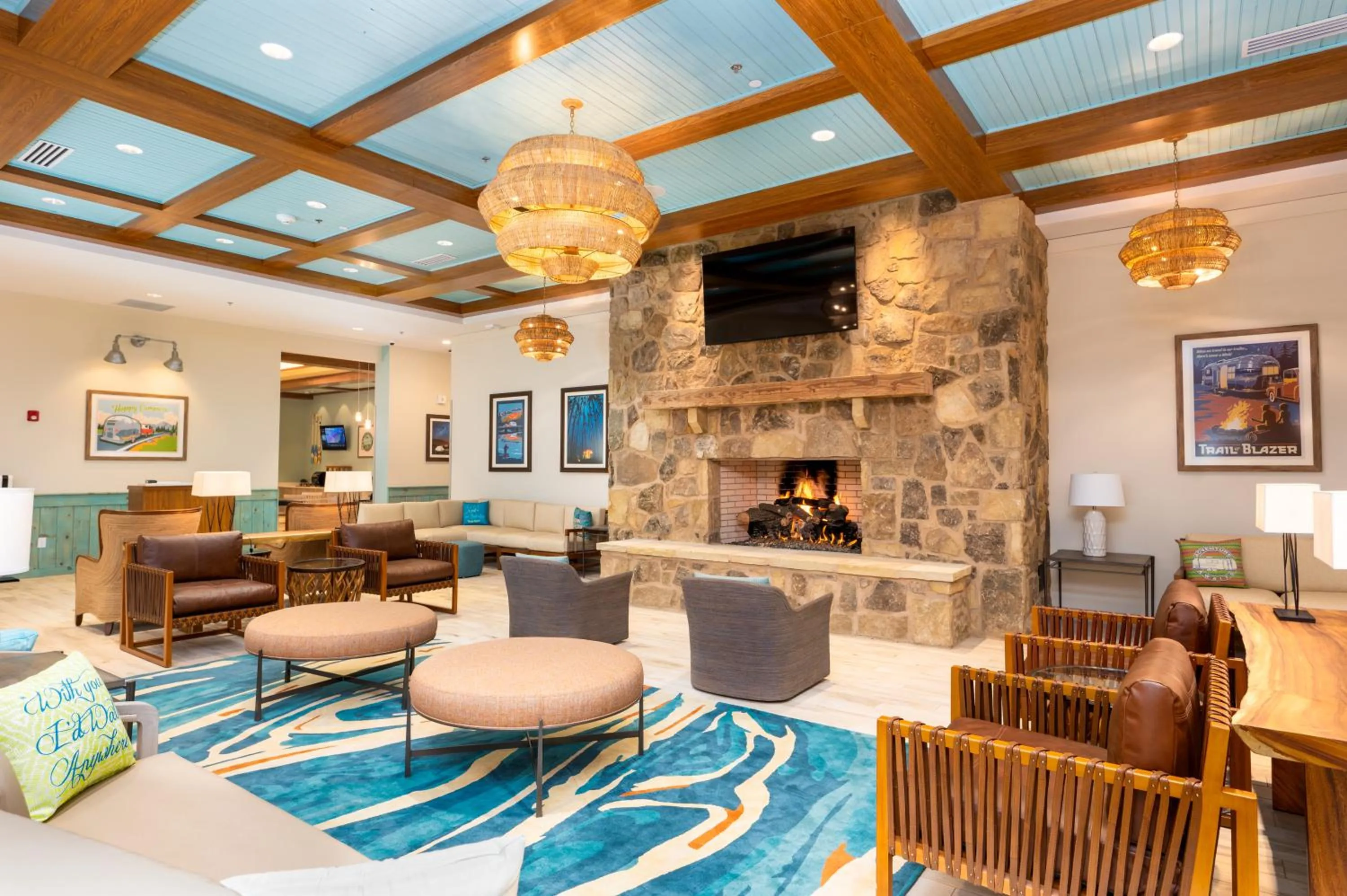 Lobby or reception in The Lodge at Camp Margaritaville