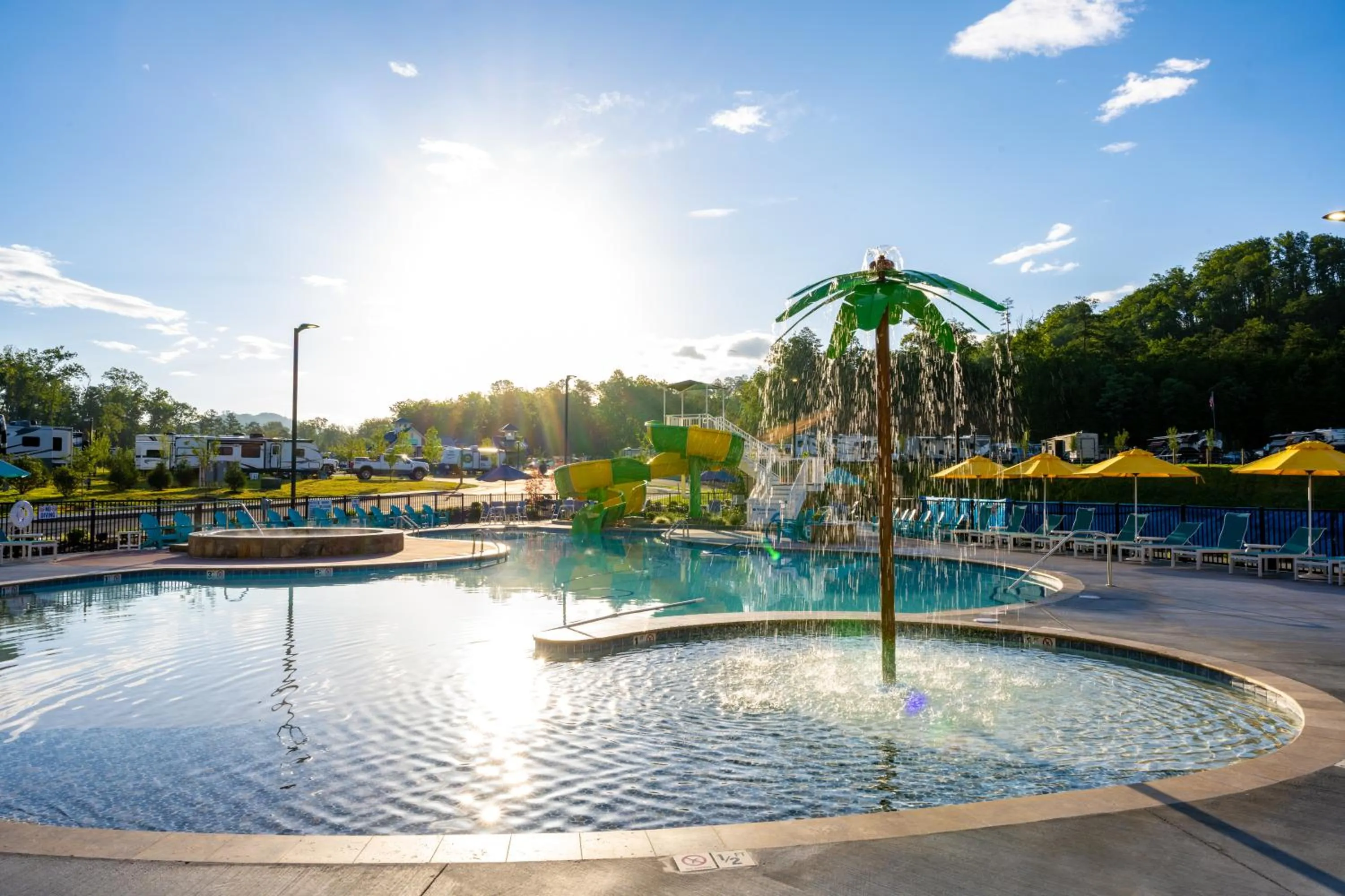 Swimming pool in The Lodge at Camp Margaritaville