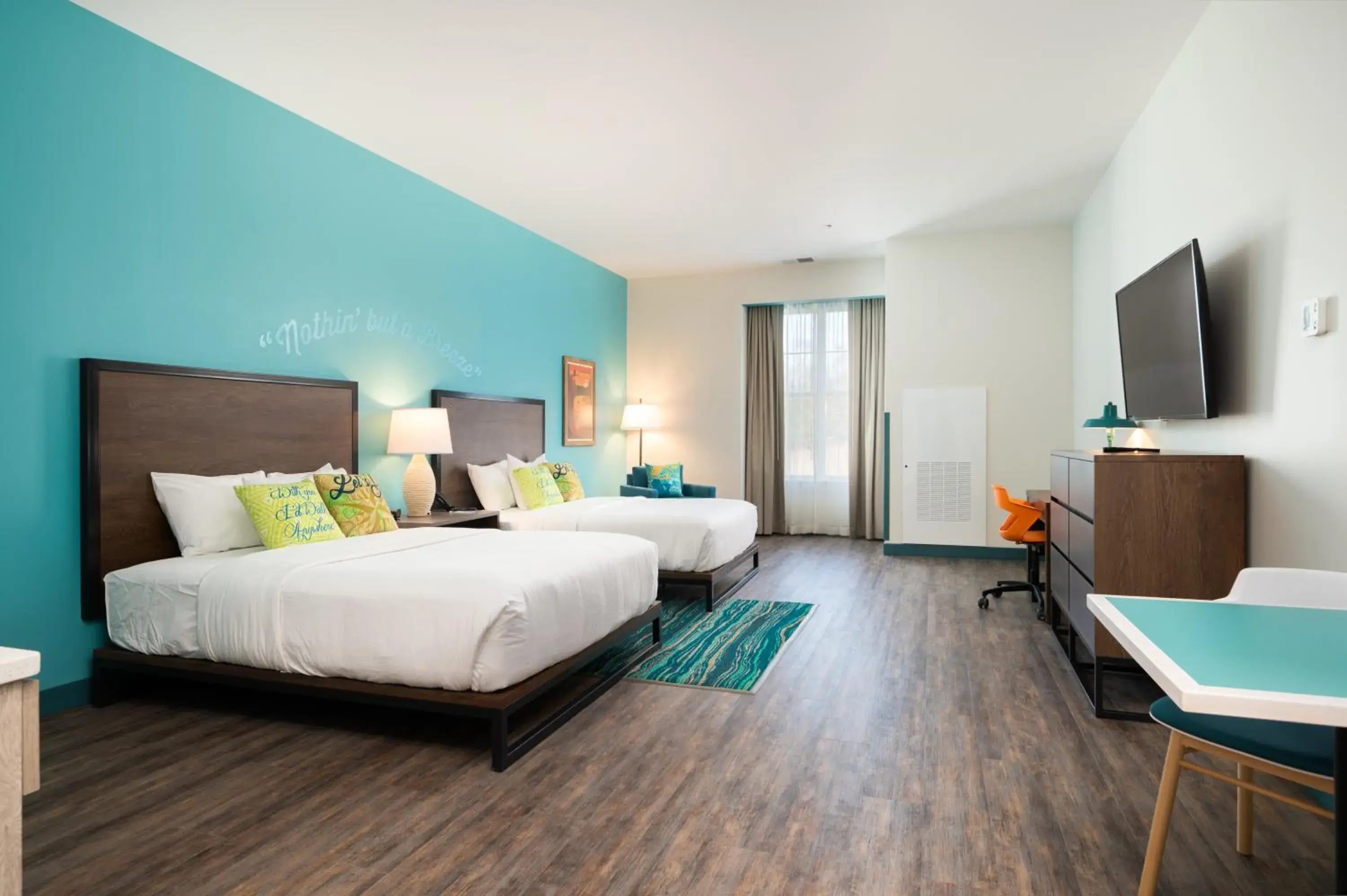 Deluxe Double Queen with Twin Beds in The Lodge at Camp Margaritaville Deluxe Double Queen with Twin Beds in The Lodge at Camp Margaritaville