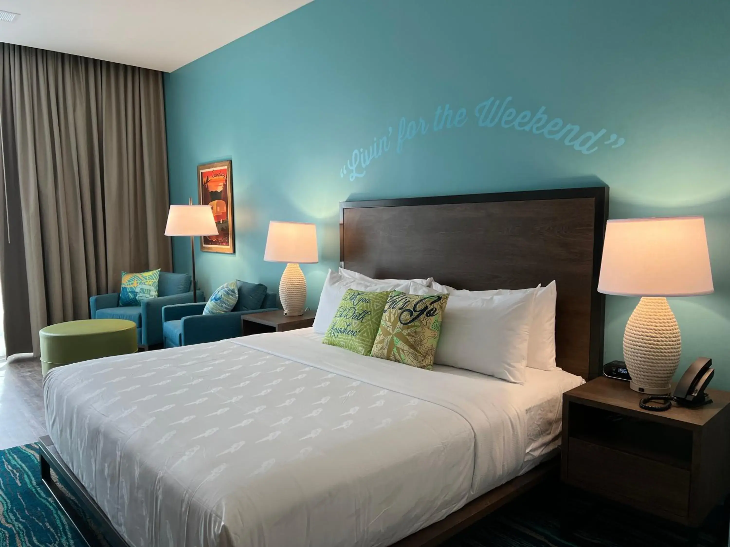 Bed in The Lodge at Camp Margaritaville Bed in The Lodge at Camp Margaritaville