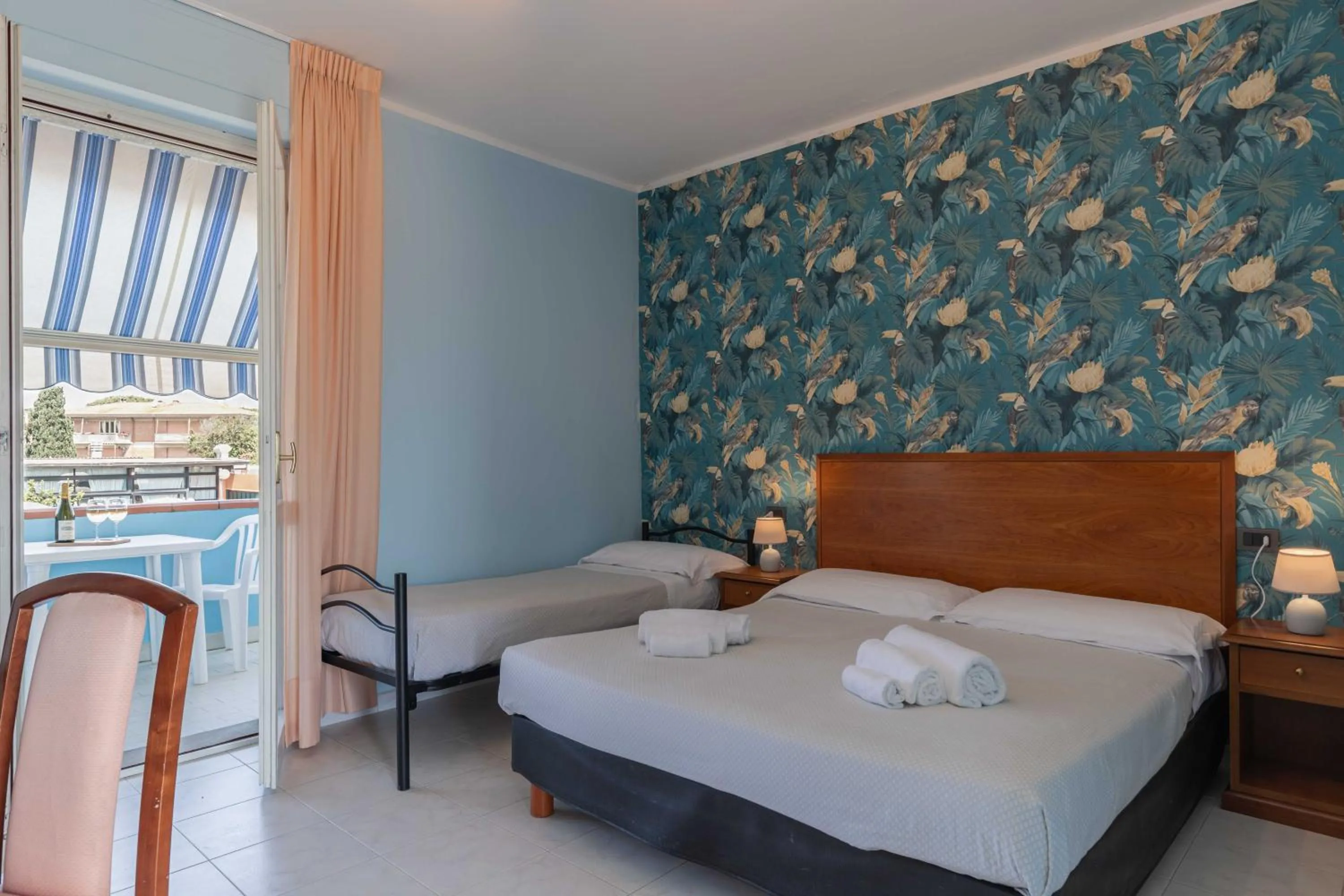 Bed in Hotel Riva Etrusca