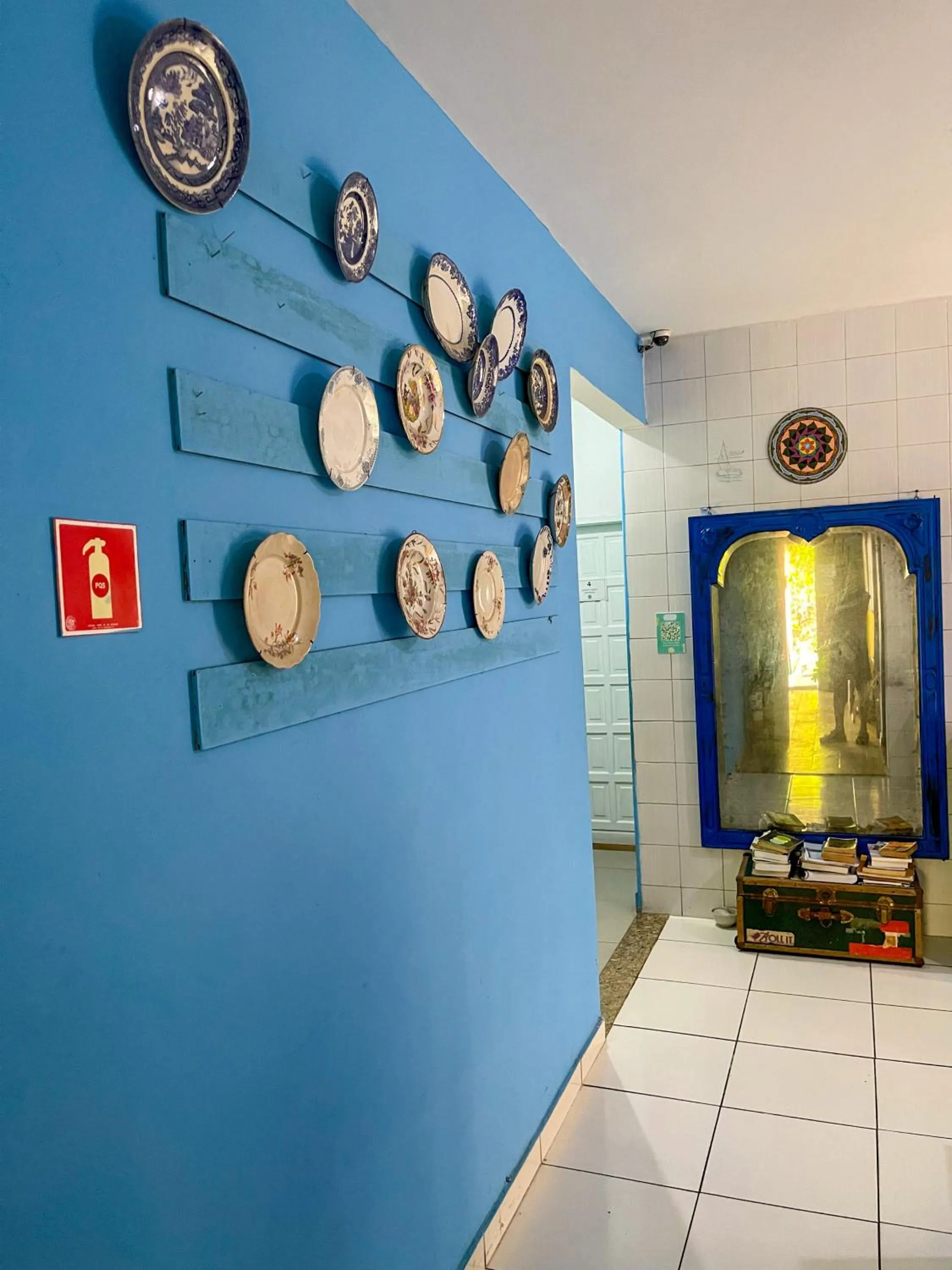 Decorative detail in Onça da Praia Hostel