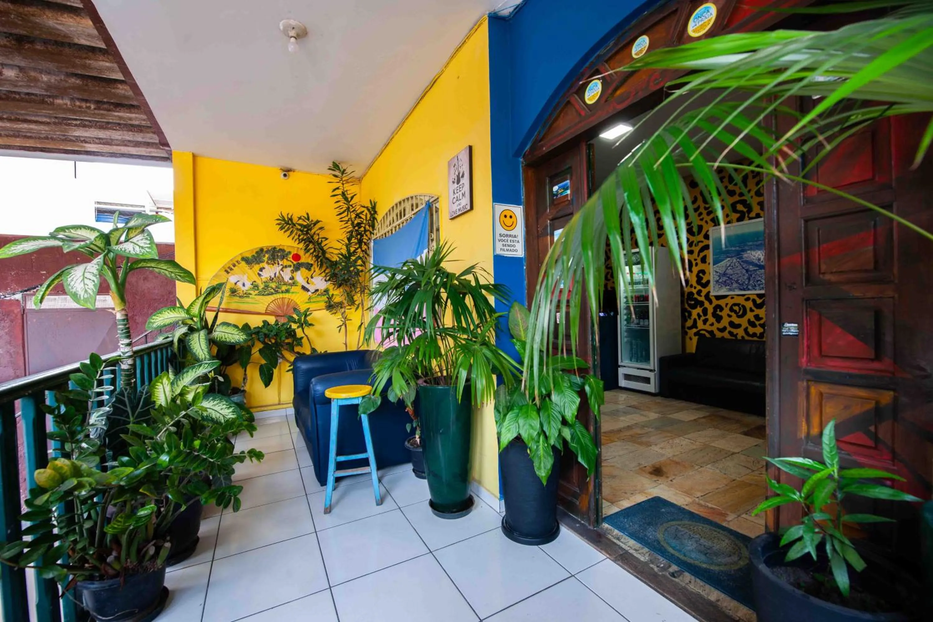 Patio in Onça da Praia Hostel