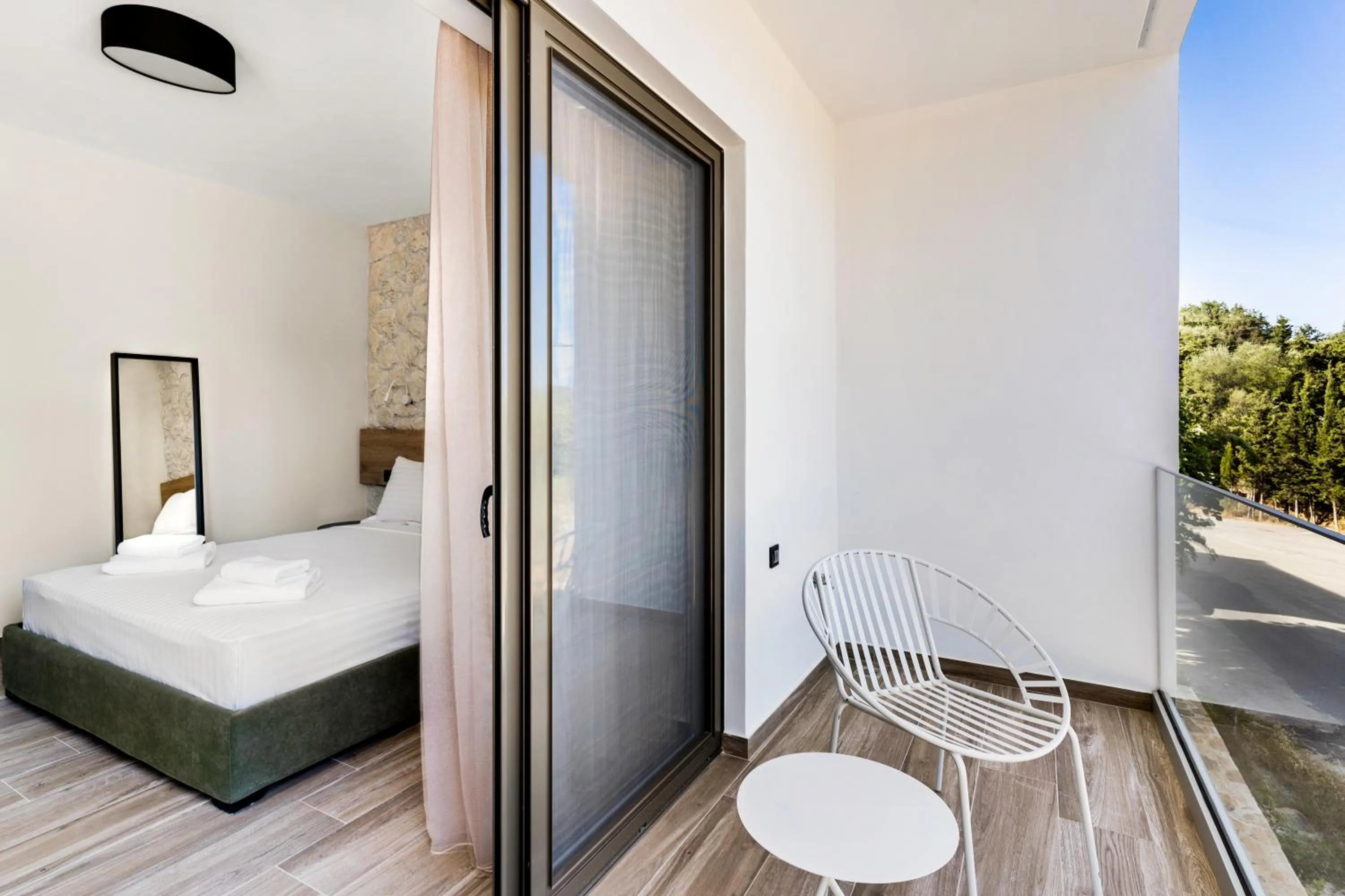 Balcony/Terrace, Bed in Sigma Luxury Rooms