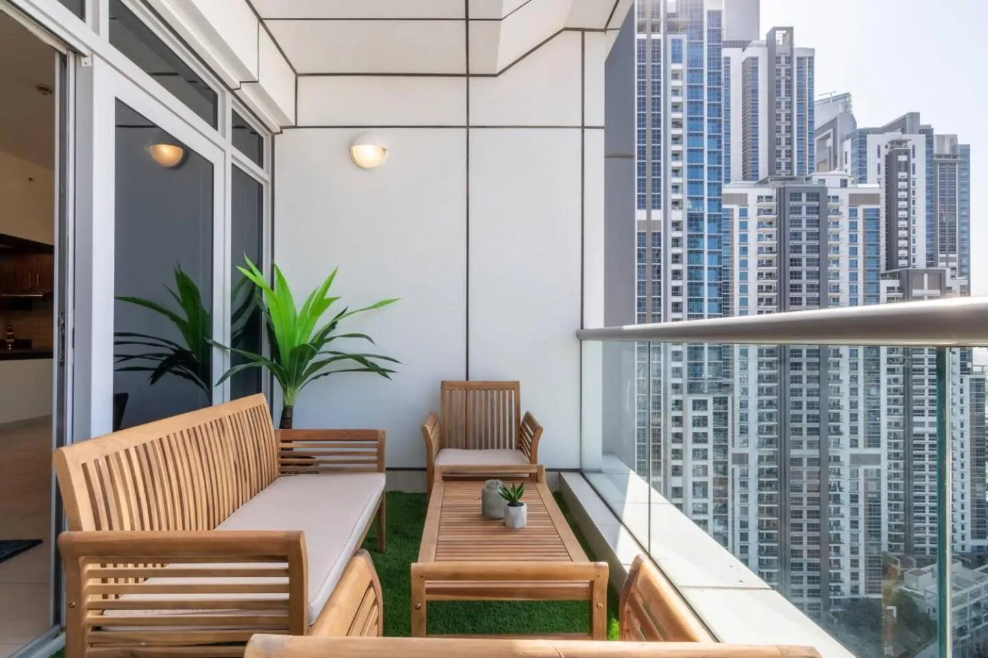 Balcony/Terrace in Scenic 2 Bedroom Apartment - Downtown Business Bay