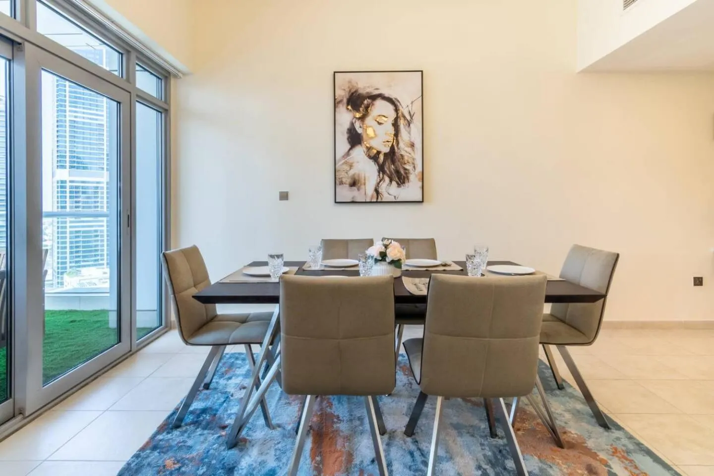 Dining area in Scenic 2 Bedroom Apartment - Downtown Business Bay