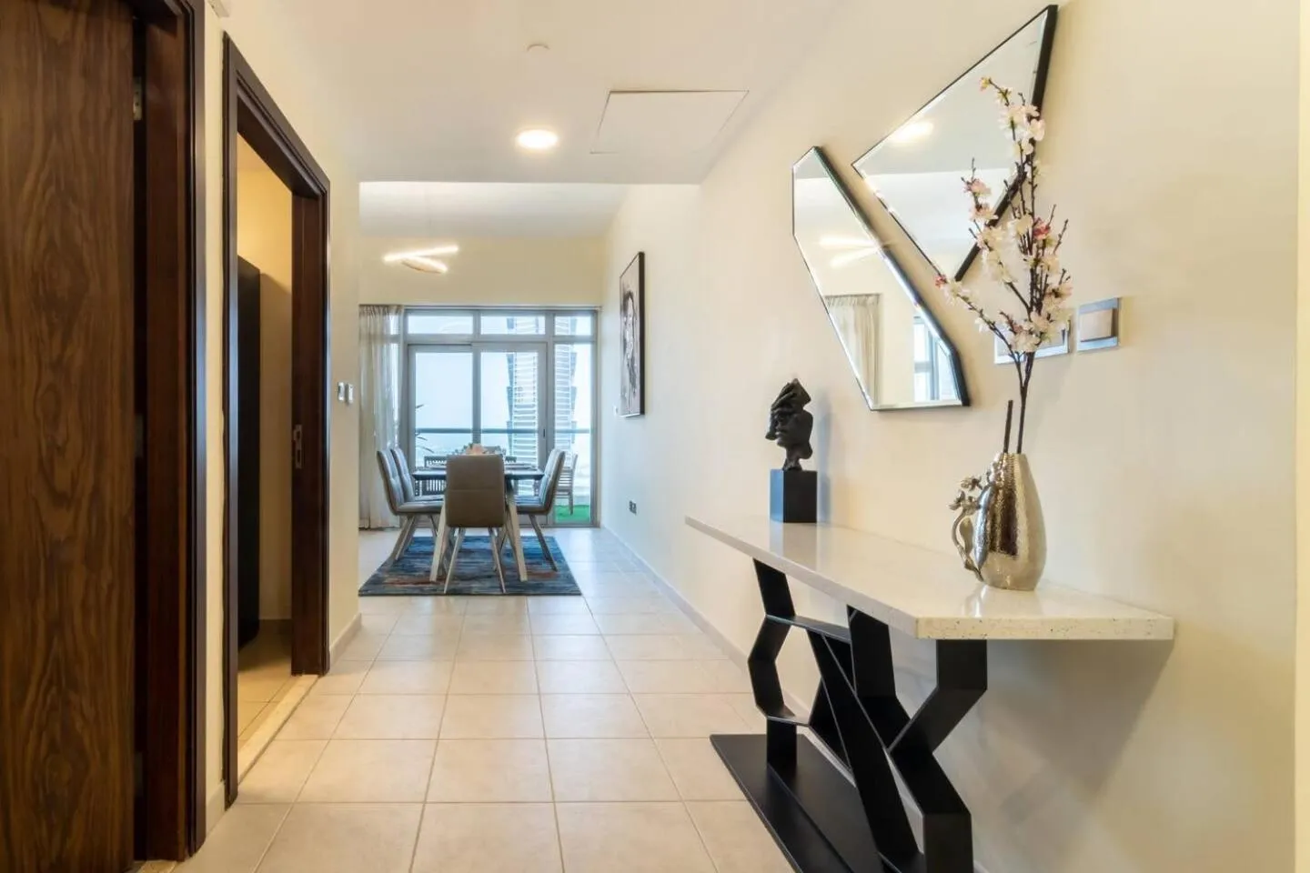 Living room in Scenic 2 Bedroom Apartment - Downtown Business Bay