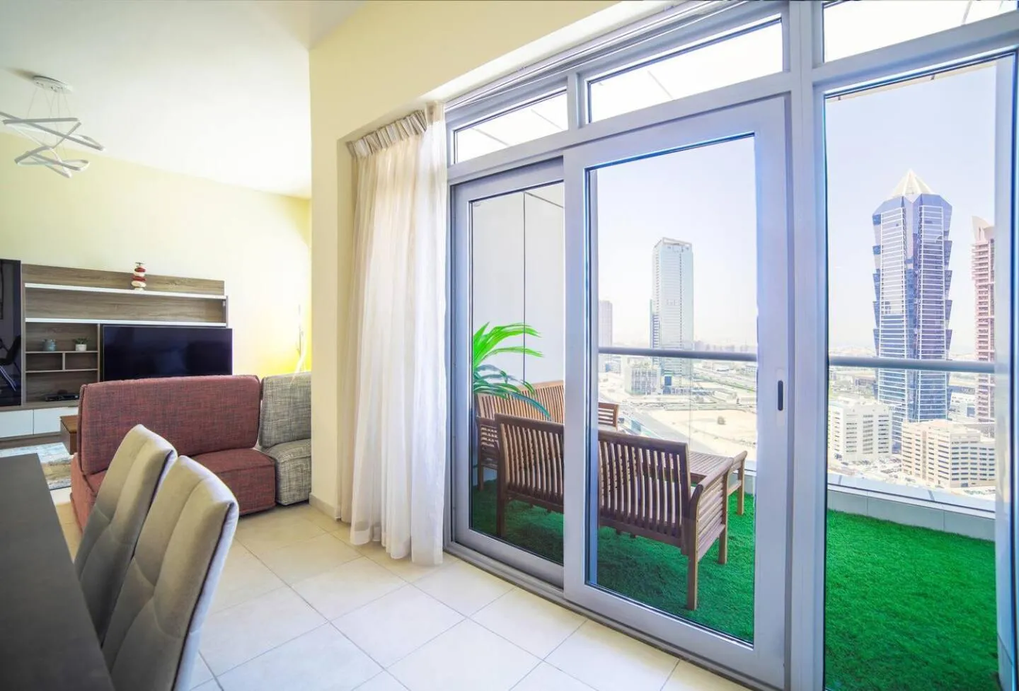 Balcony/Terrace in Scenic 2 Bedroom Apartment - Downtown Business Bay