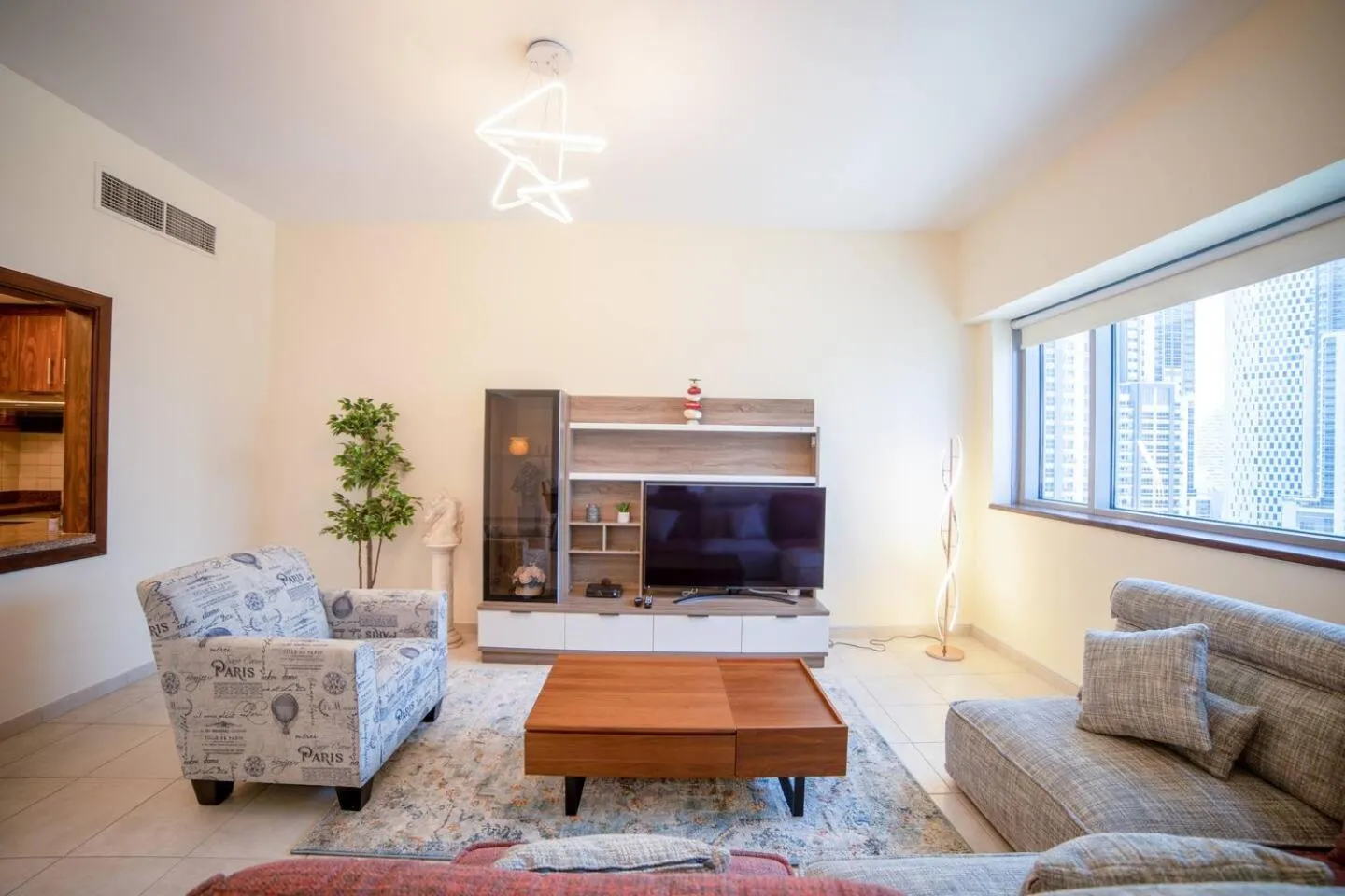 Living room in Scenic 2 Bedroom Apartment - Downtown Business Bay