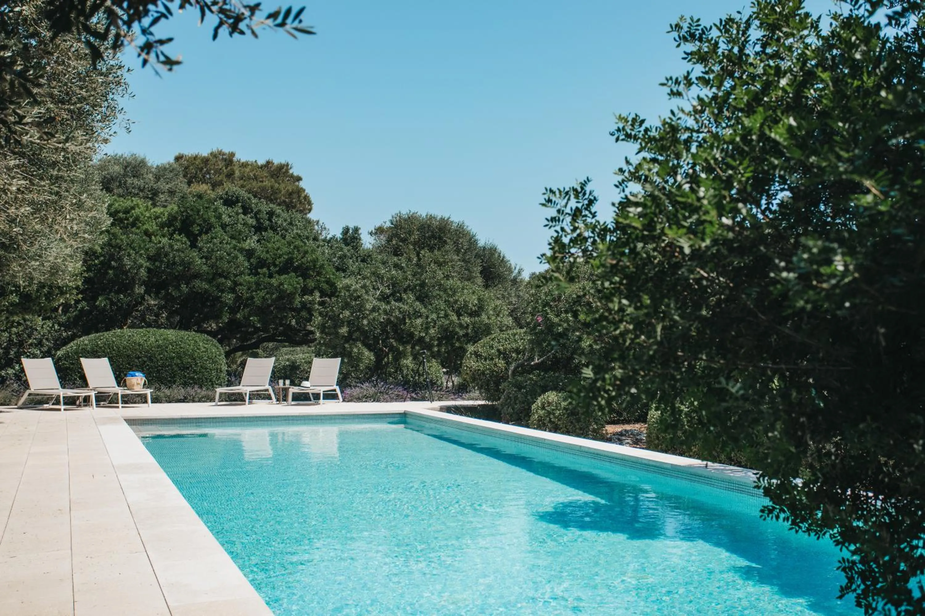 Swimming pool in Agroturismo Malbuger Nou Menorca -Adults only-