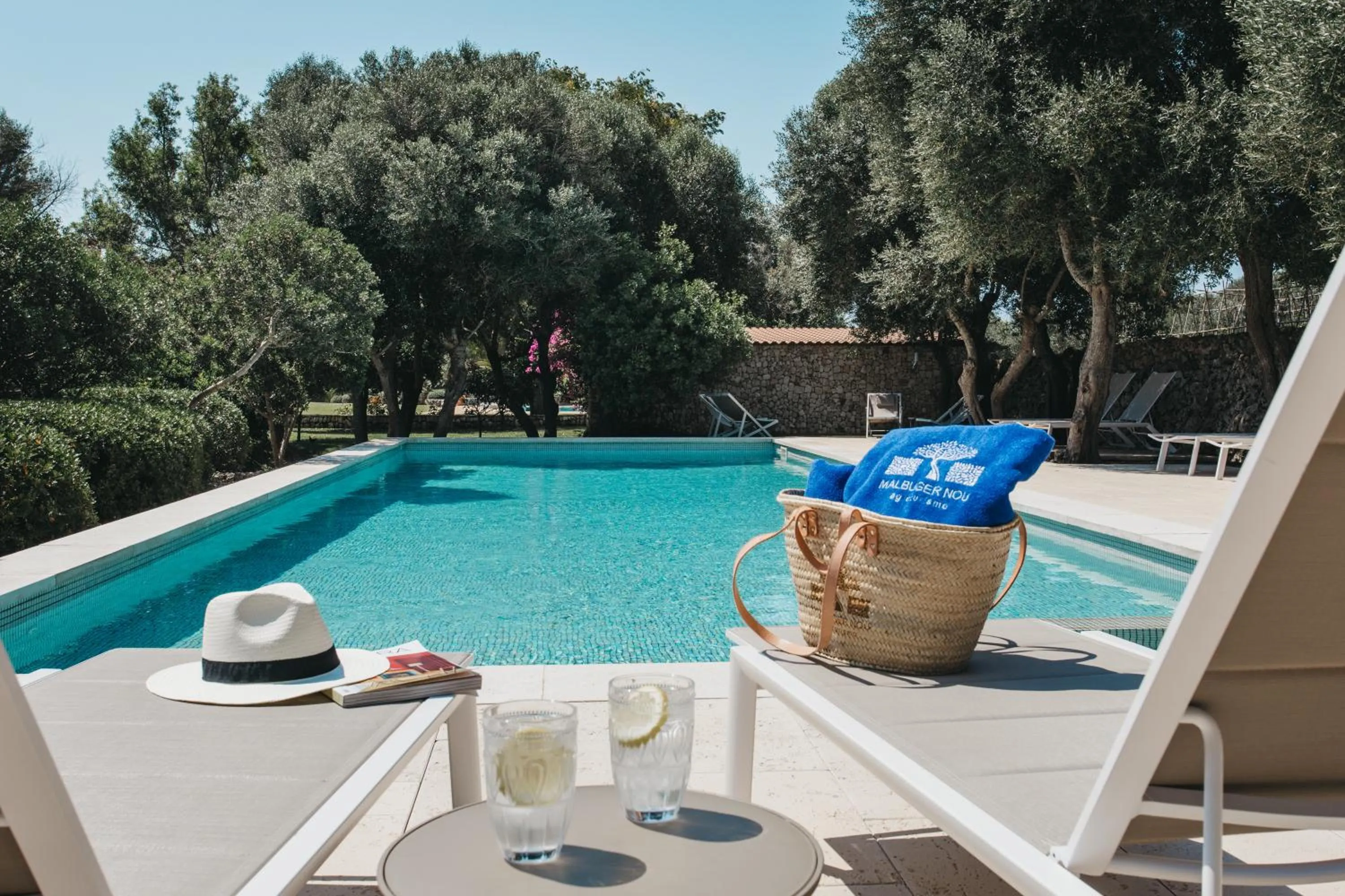 Swimming pool in Agroturismo Malbuger Nou Menorca -Adults only-