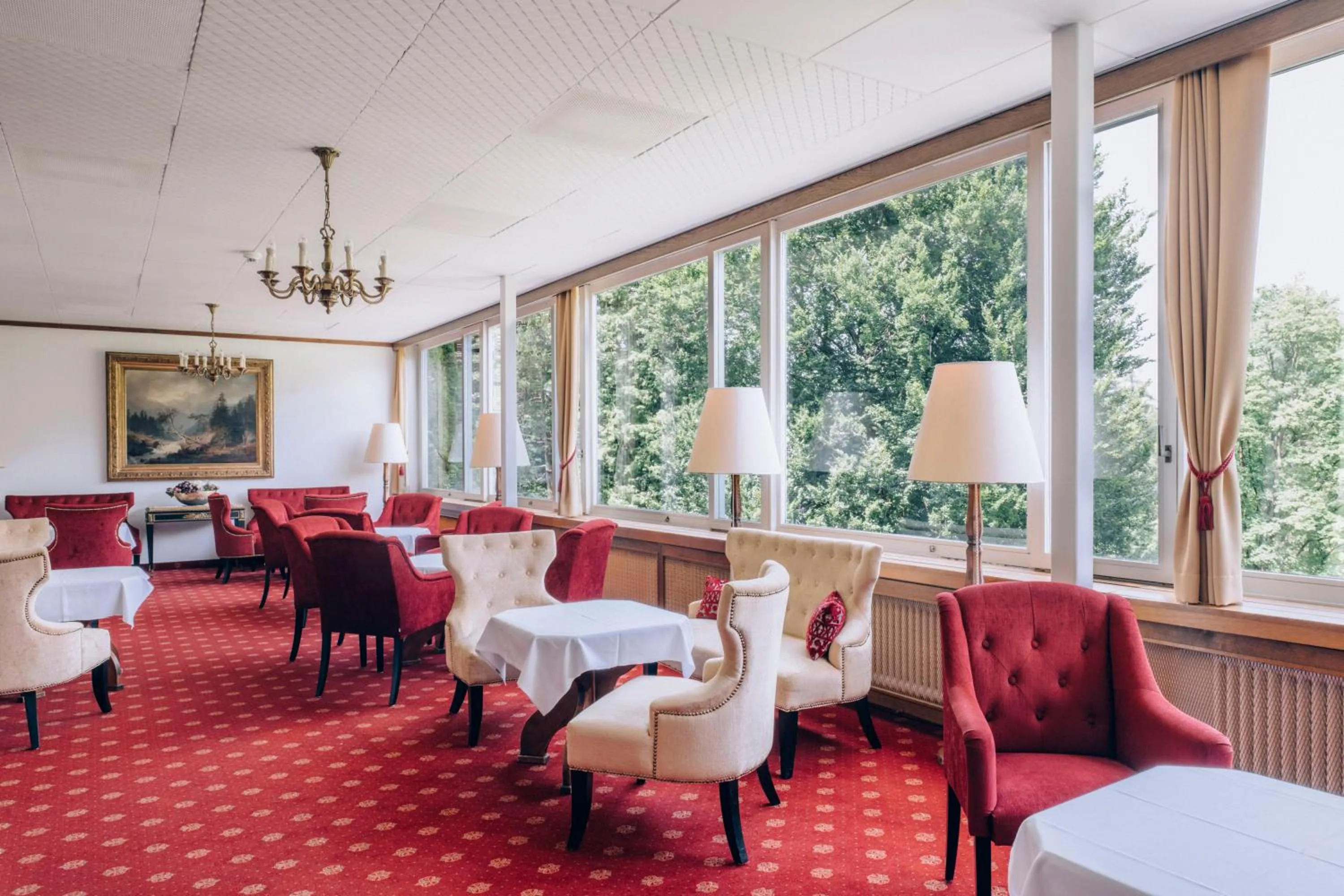 Lounge or bar in Hotel Schloss Ragaz