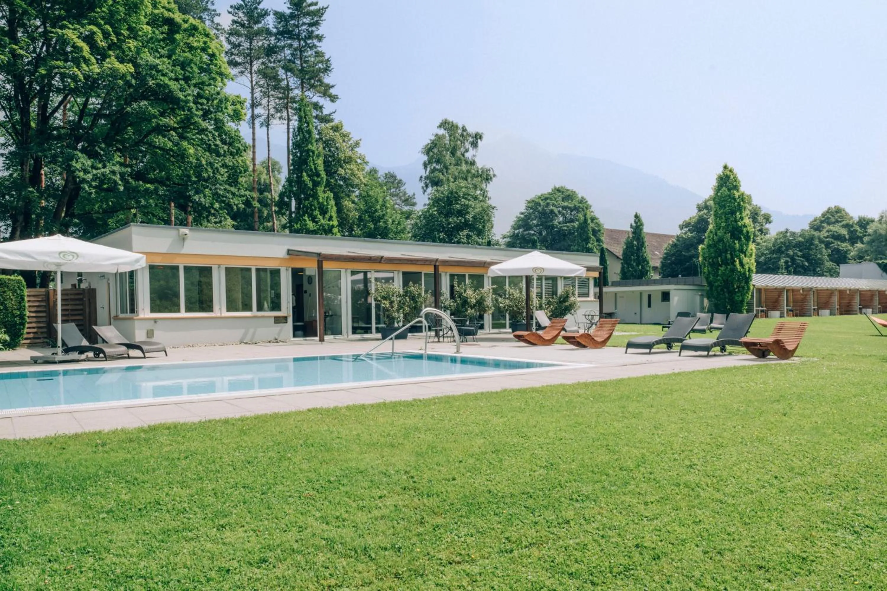 Garden view in Hotel Schloss Ragaz