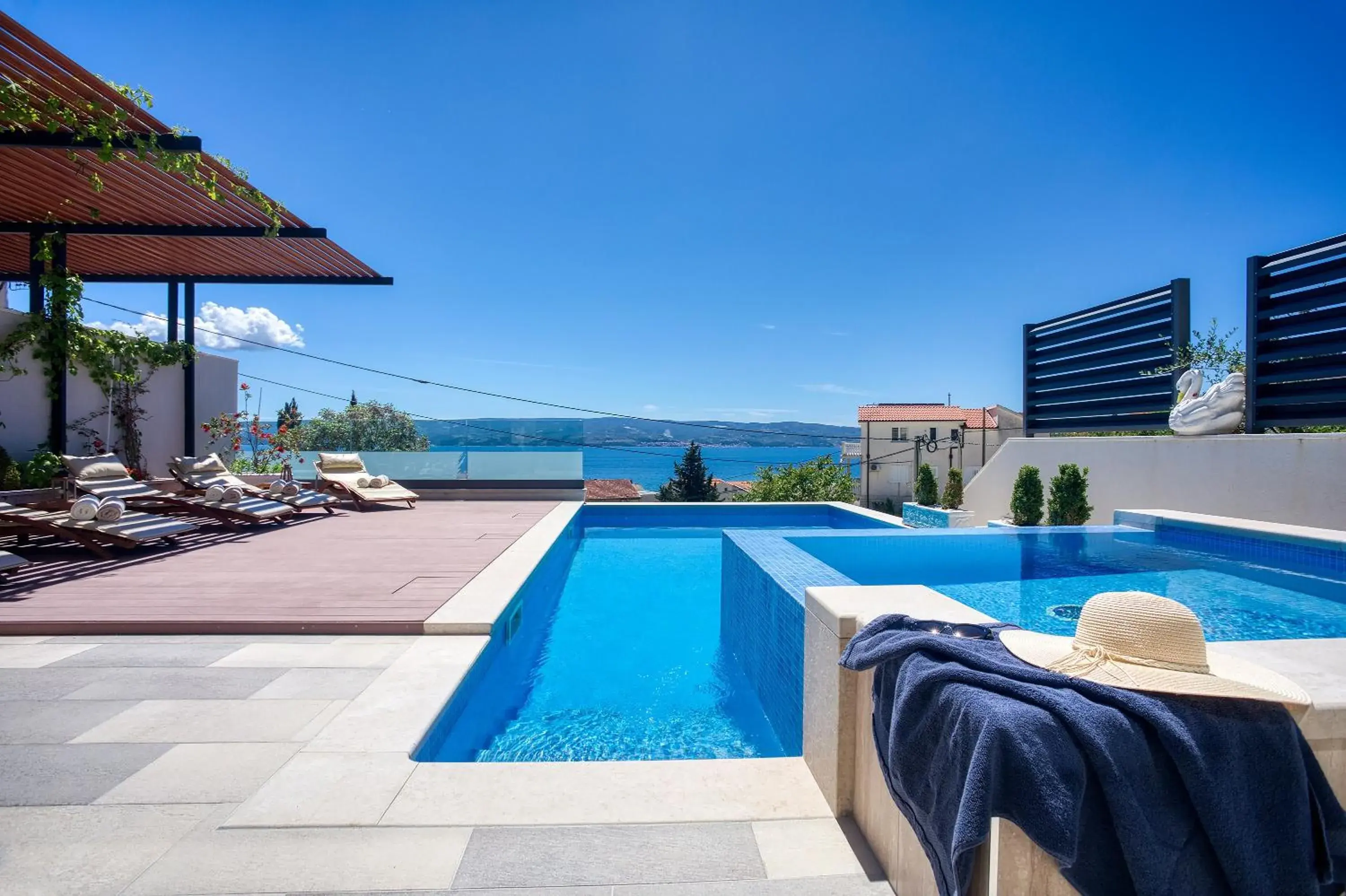 LUXURY VILLA PARADISE 120m from sandy beach, heated pool, billiard, max 12 pax LUXURY VILLA PARADISE 120m from sandy beach, heated pool, billiard, max 12 pax