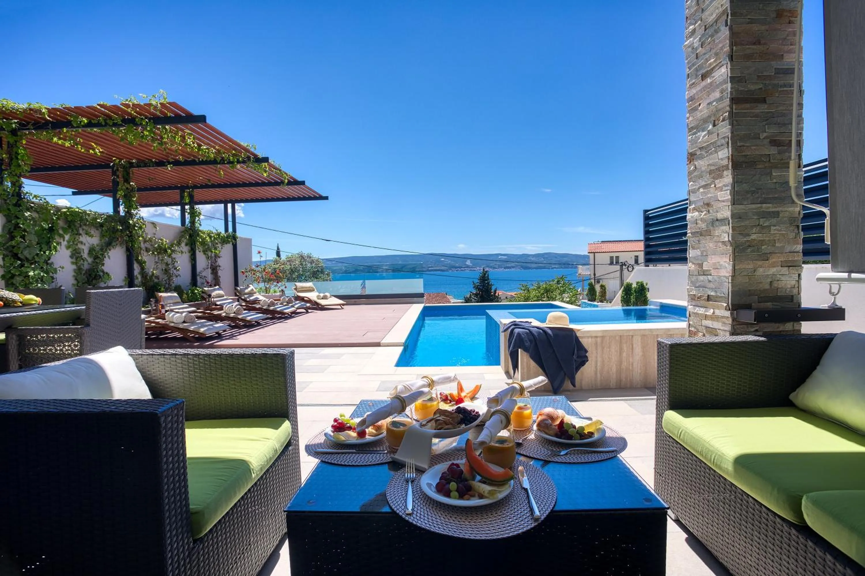 Property building in LUXURY VILLA PARADISE 120m from sandy beach, heated pool, billiard, max 12 pax