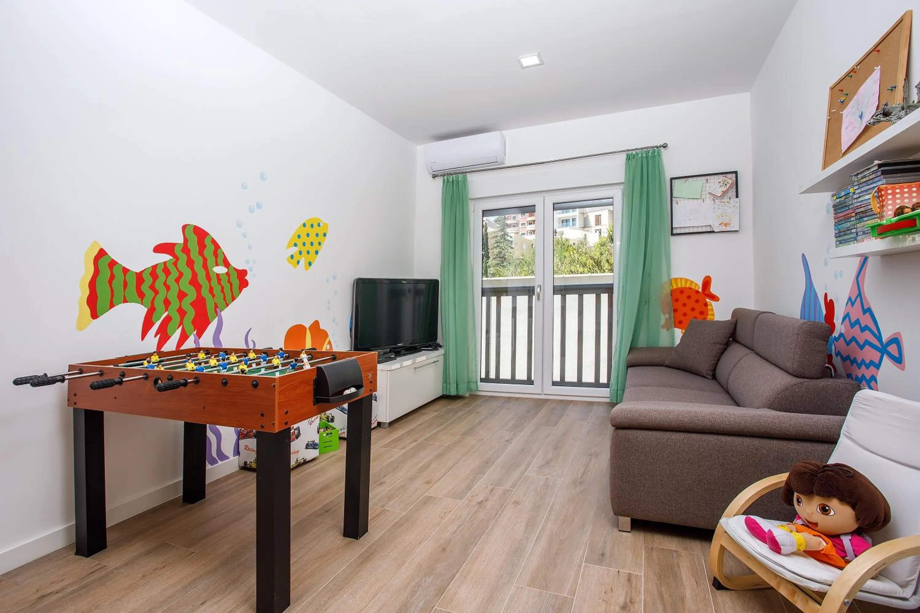 Game Room in LUXURY VILLA PARADISE 120m from sandy beach, heated pool, billiard, max 12 pax