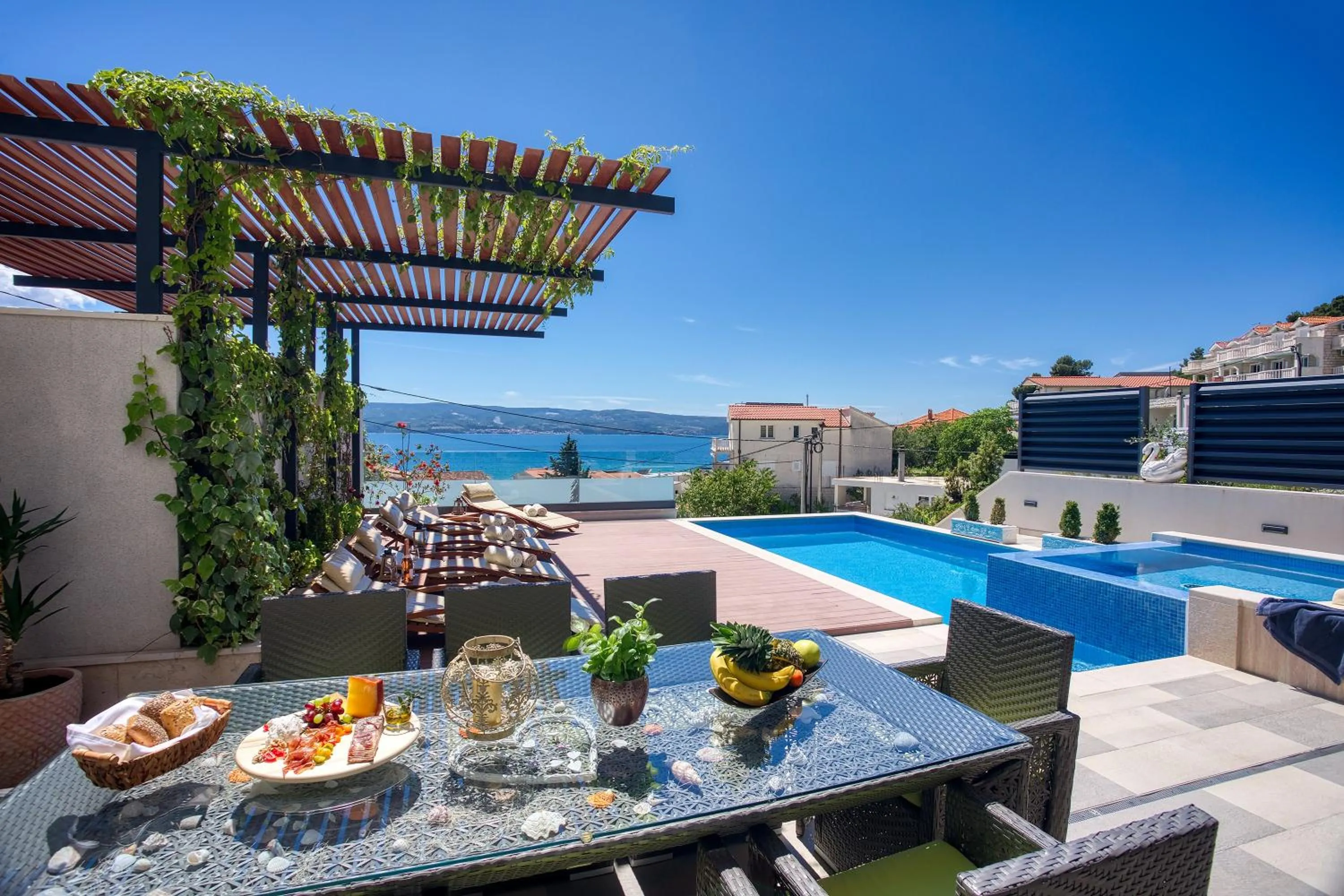 Property building in LUXURY VILLA PARADISE 120m from sandy beach, heated pool, billiard, max 12 pax