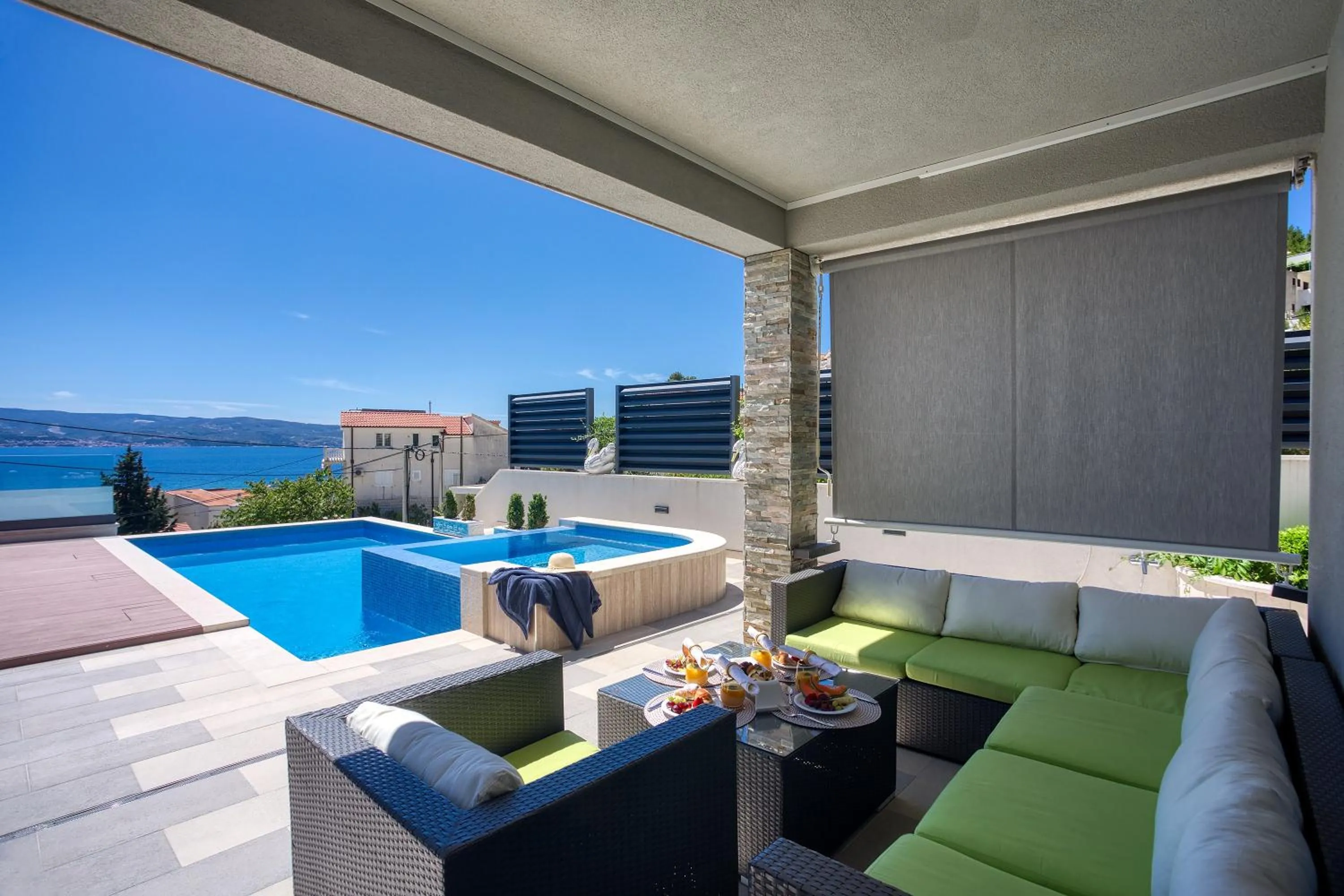 Property building in LUXURY VILLA PARADISE 120m from sandy beach, heated pool, billiard, max 12 pax