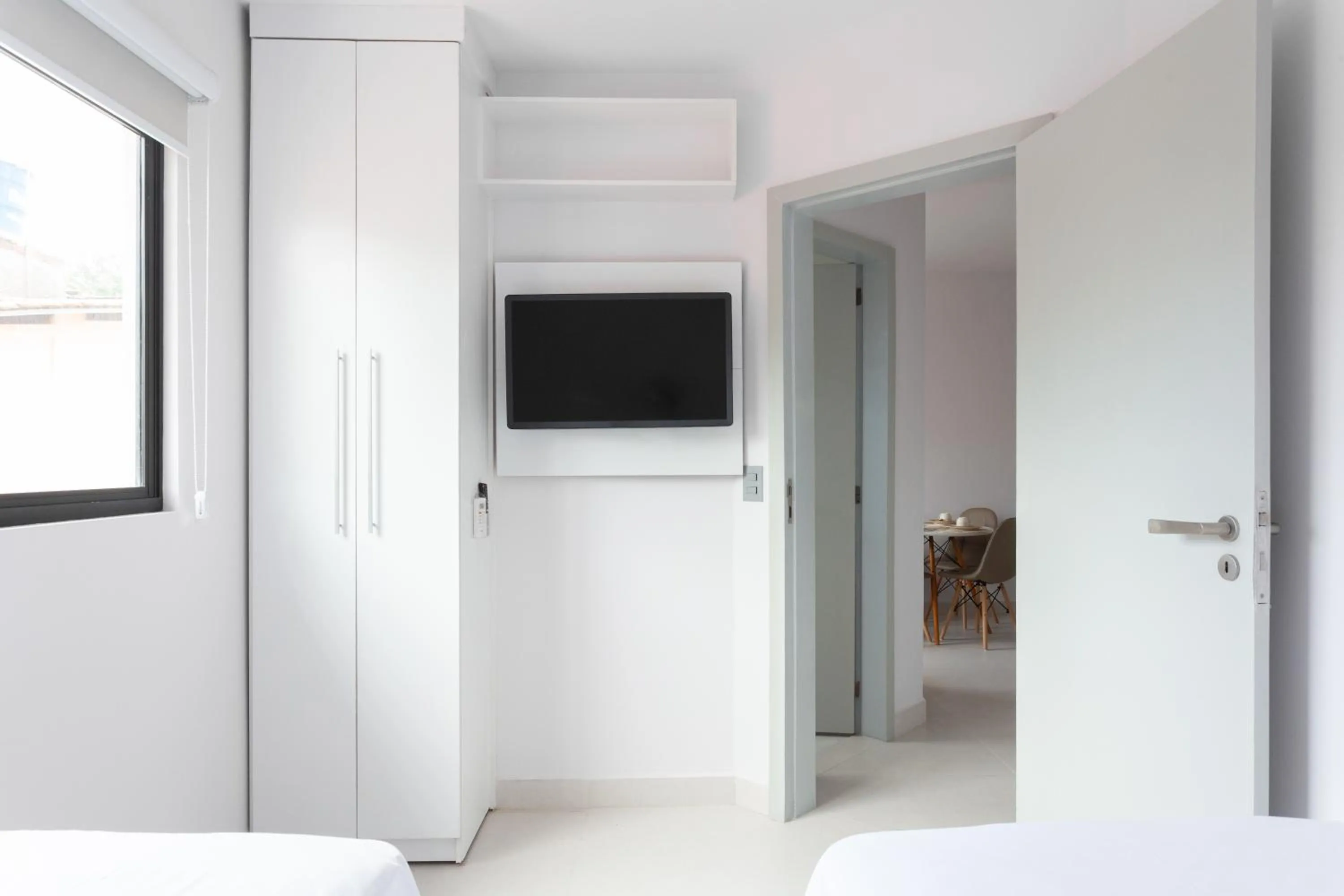 TV and multimedia, Bed in Quinta do Mar Flats Porto de Galinhas