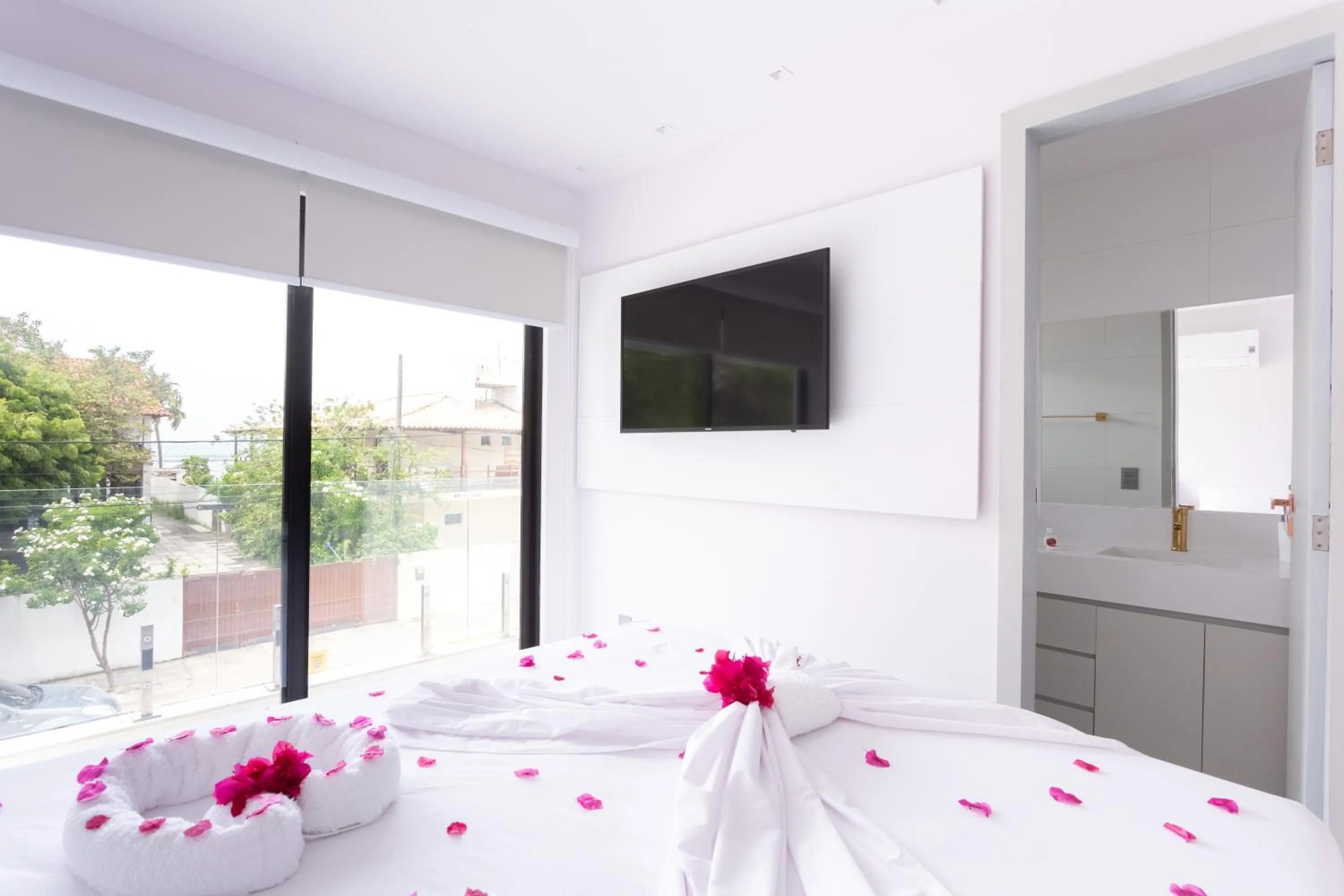 Bedroom, Bed in Quinta do Mar Flats Porto de Galinhas