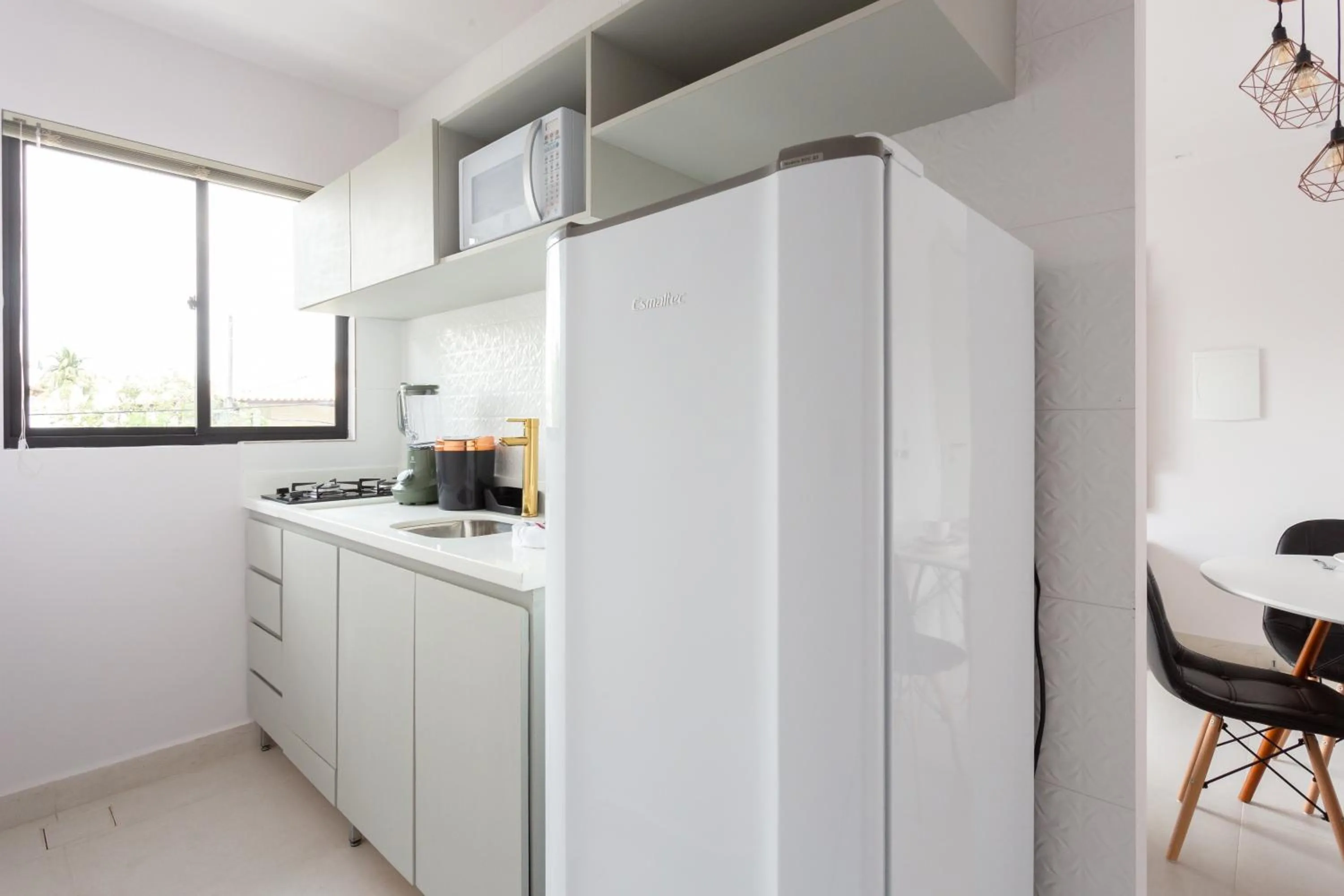 Kitchen or kitchenette in Quinta do Mar Flats Porto de Galinhas