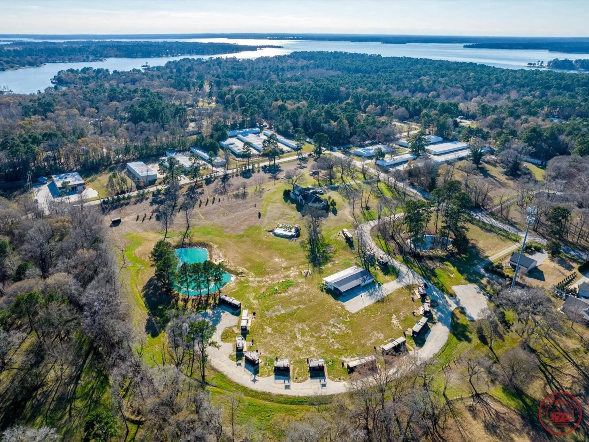 Bird's eye view in Happy Goat Retreat