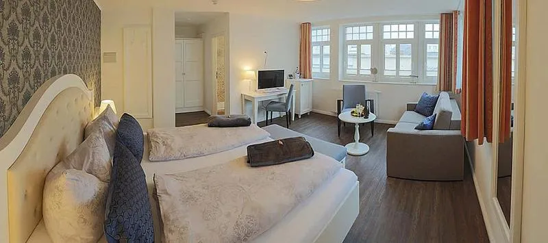 Bed in Hotel Strandvilla Janine