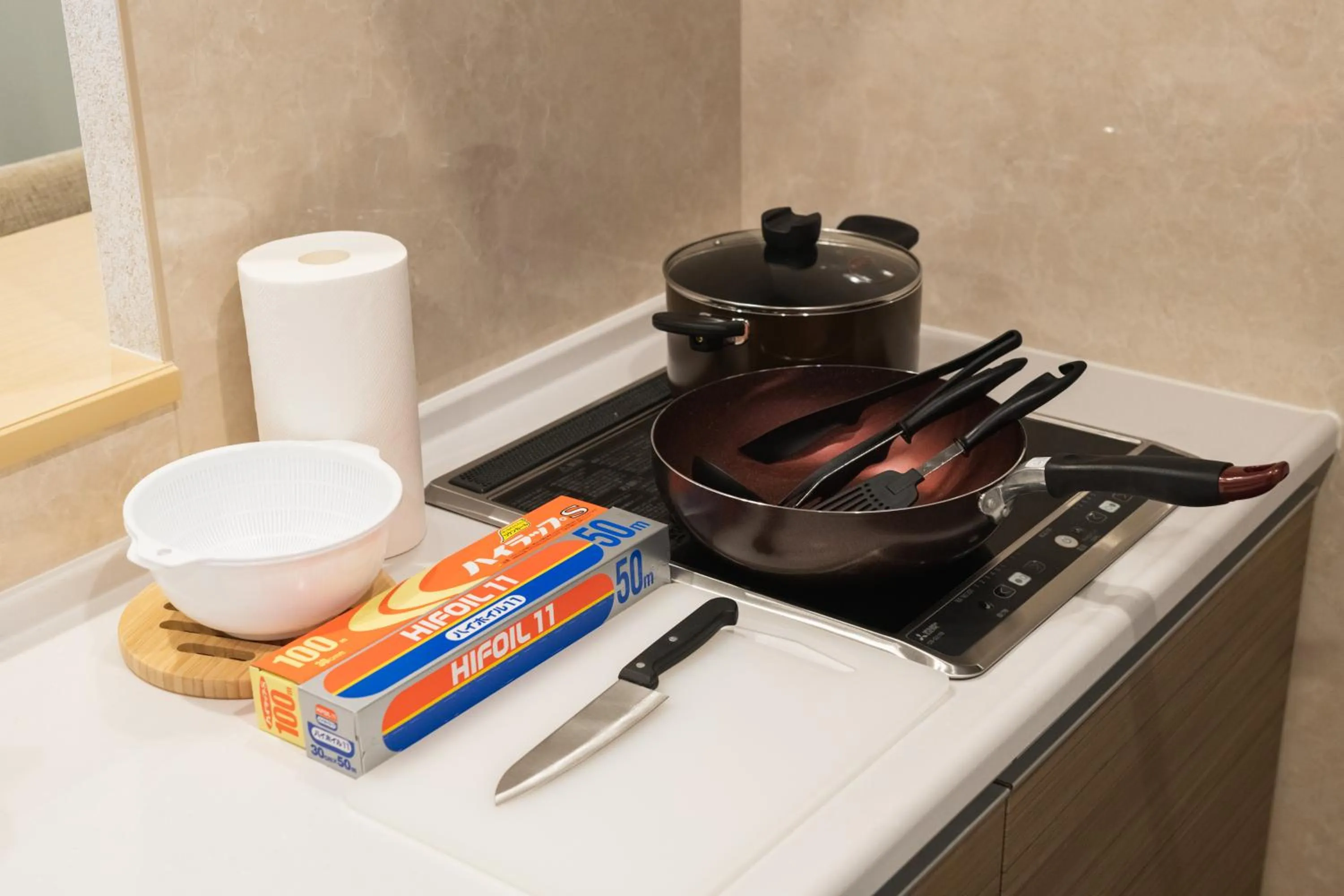 Kitchen or kitchenette in HOTEL WA HAKATA