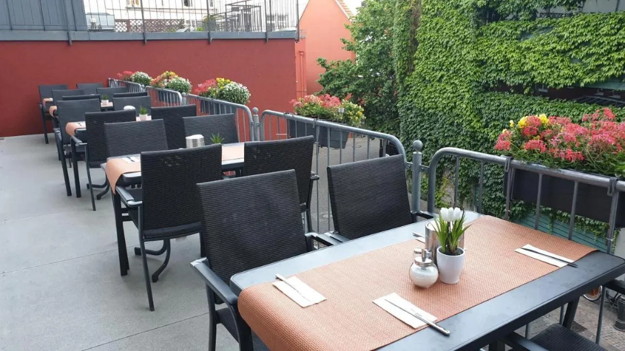 Balcony/Terrace in Gästehaus Centro in Konstanz