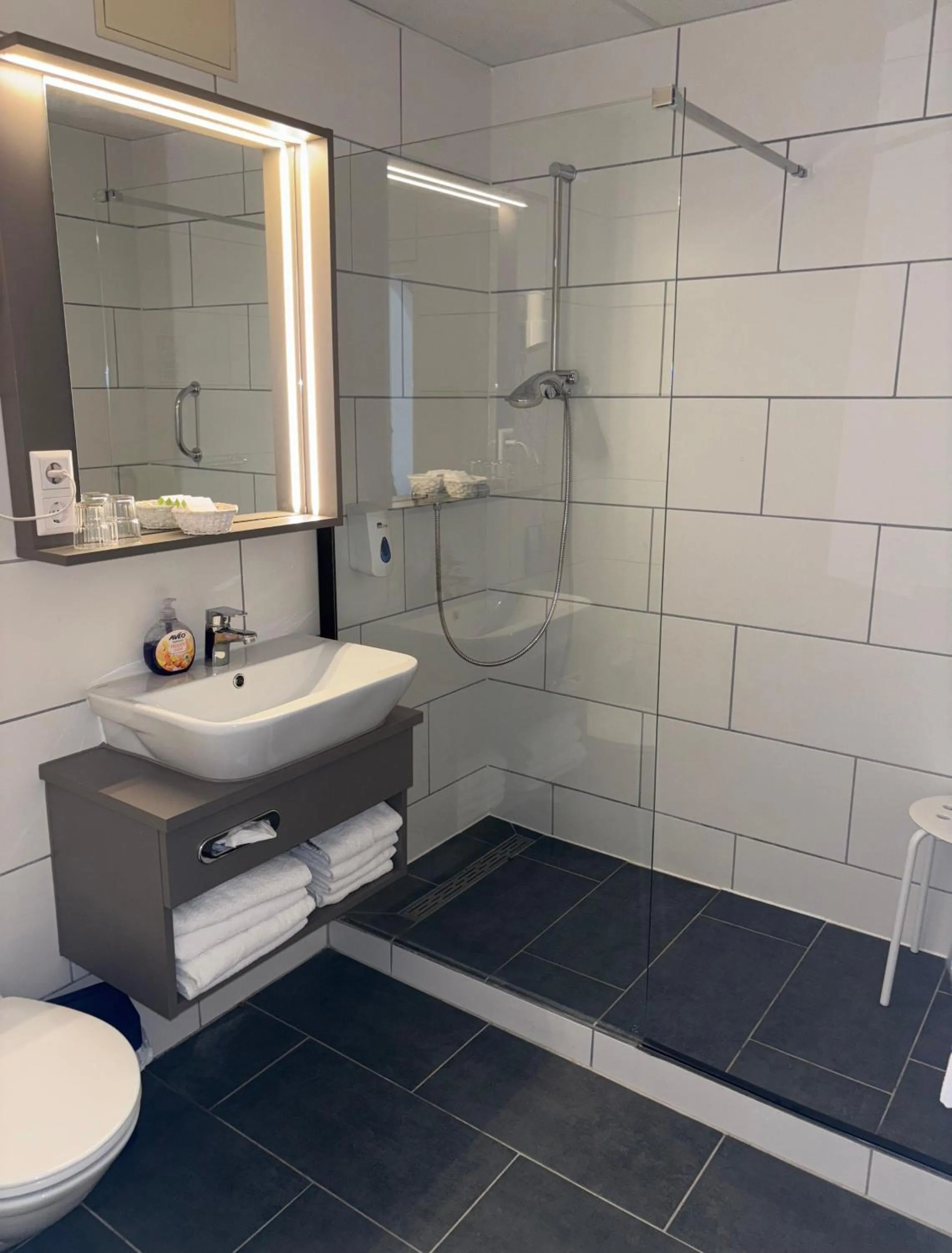 Shower in Gästehaus Centro in Konstanz