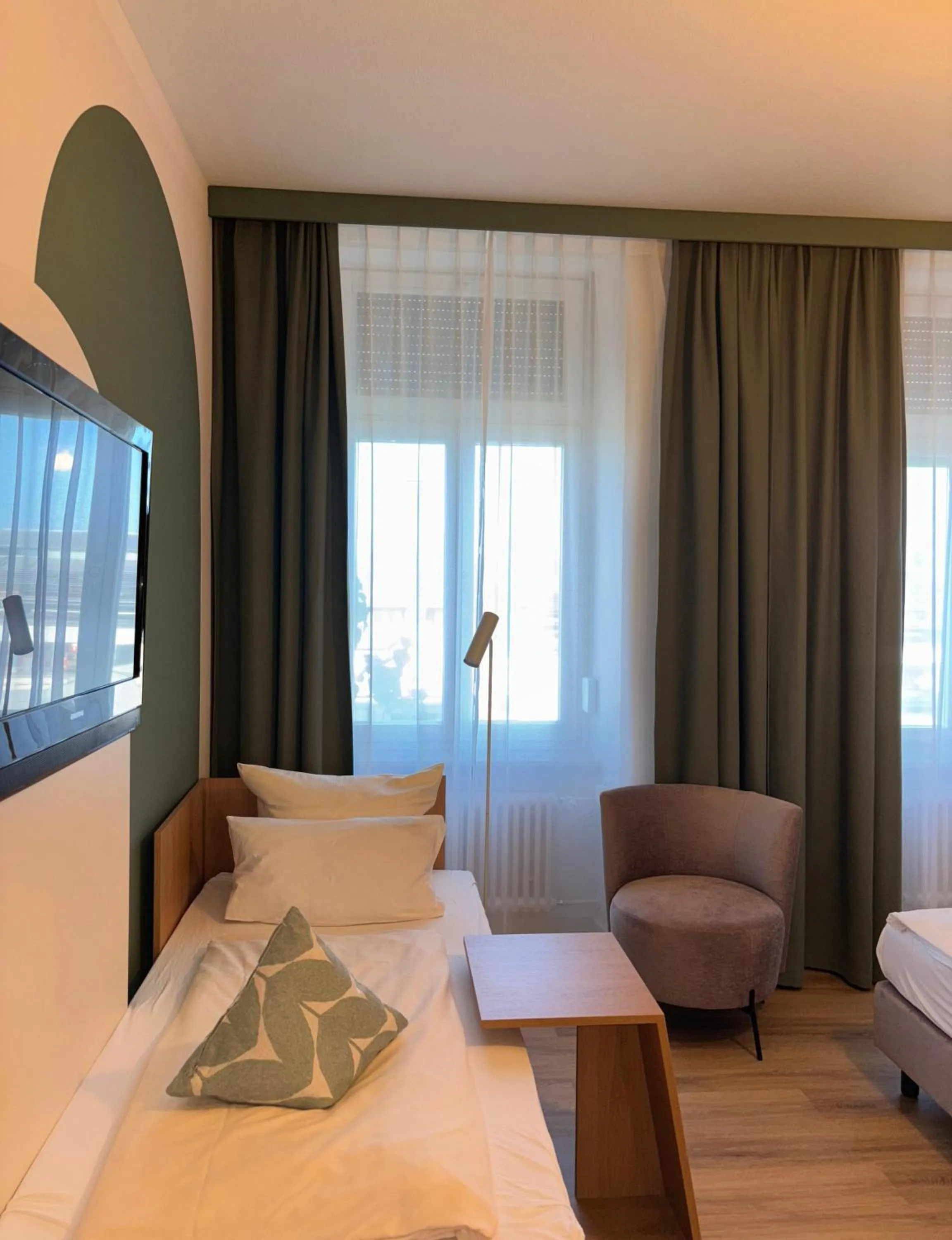 Bed in Gästehaus Centro in Konstanz