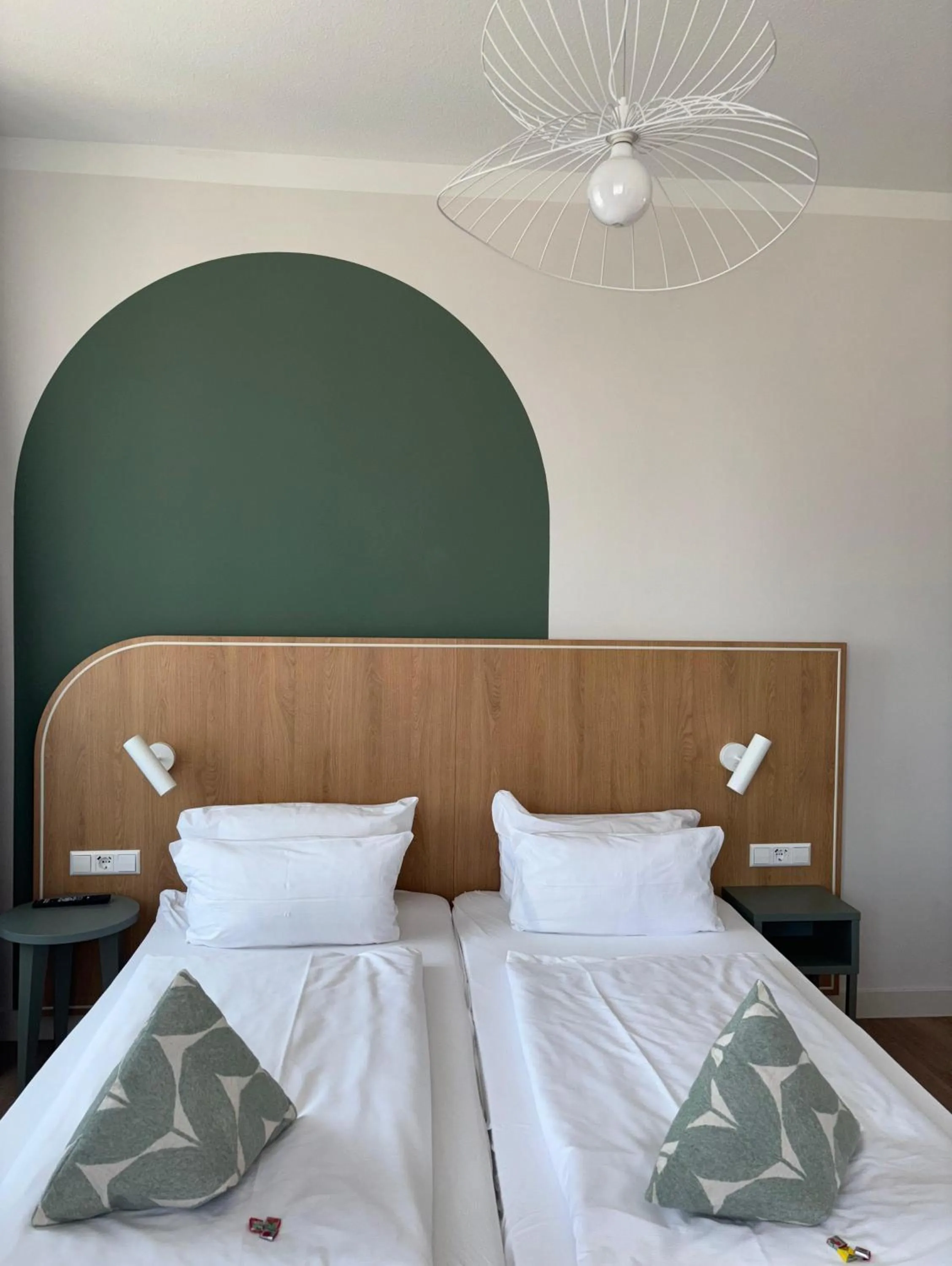 Bed in Gästehaus Centro in Konstanz