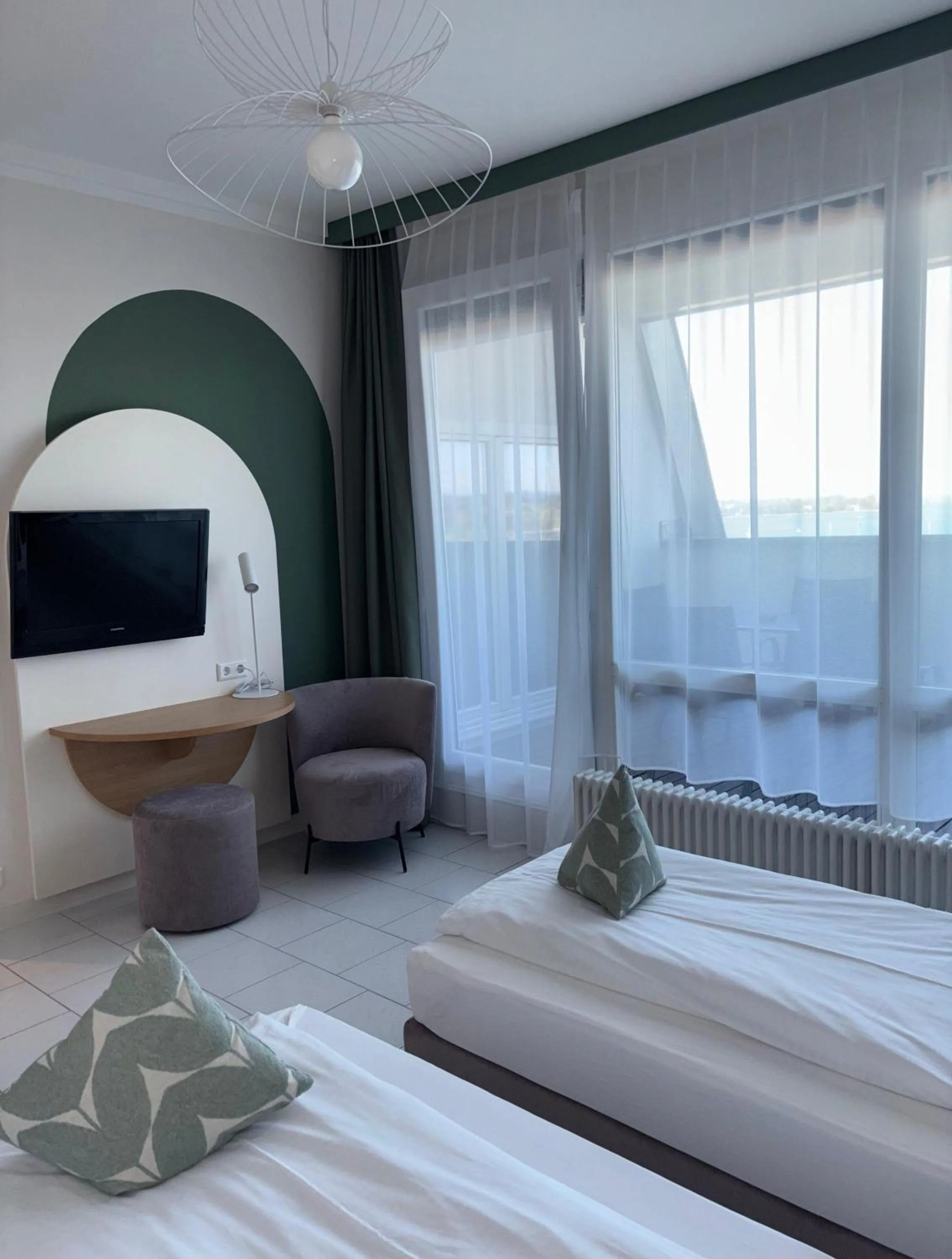 Bed in Gästehaus Centro in Konstanz