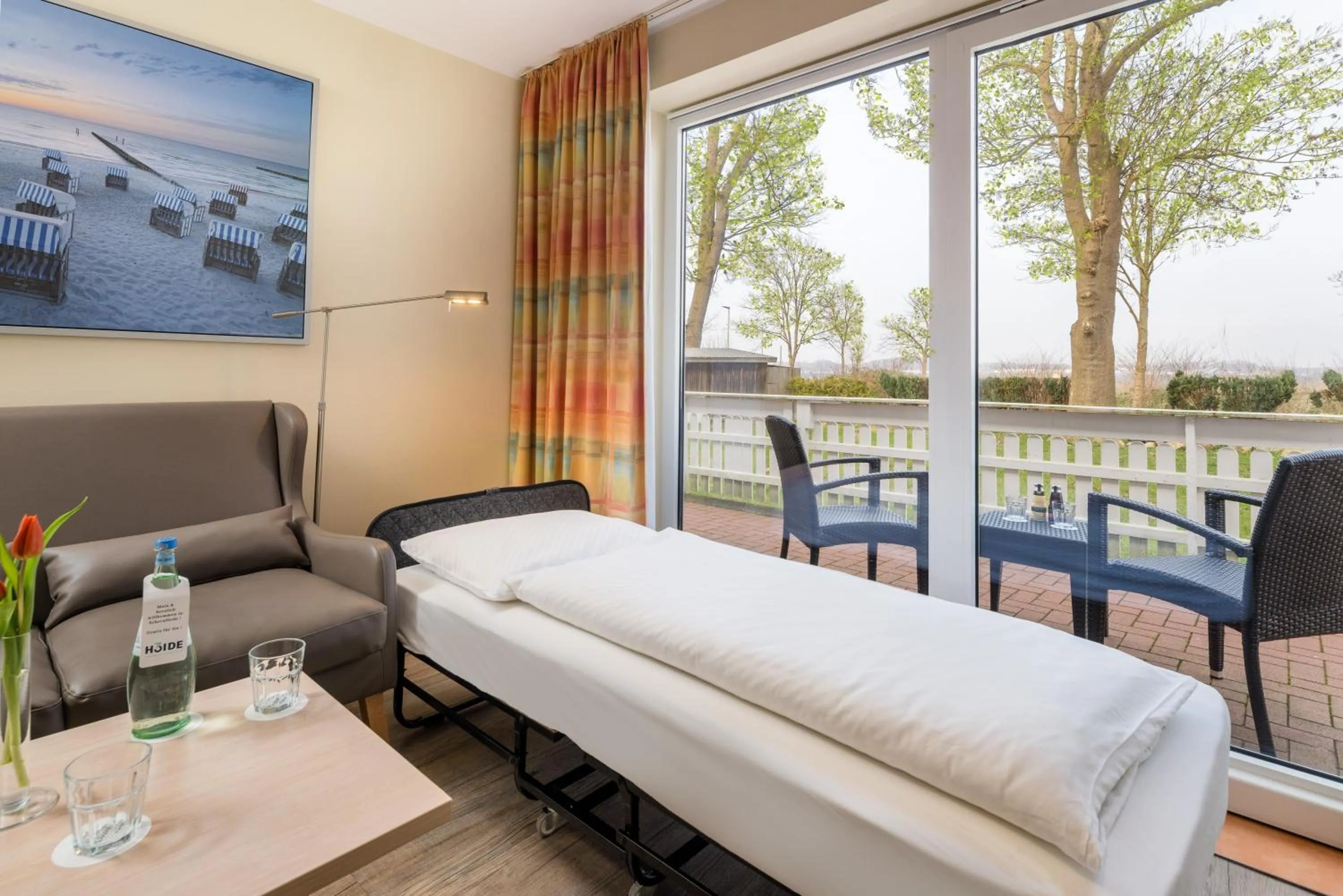 Bed in Villa Beachside